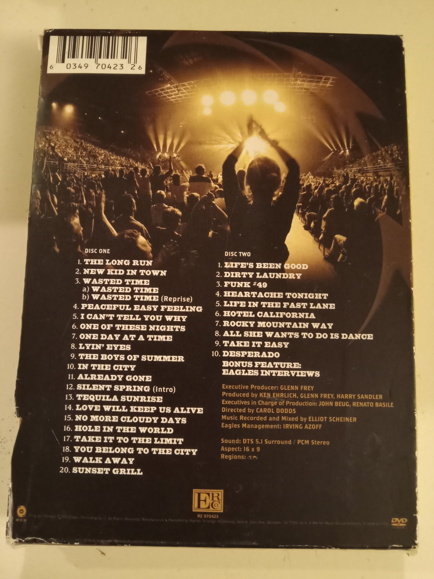 Eagles Farwell Tour, Live From Melbourne, DVD Movie, Fullscreen, Not Rated, USED