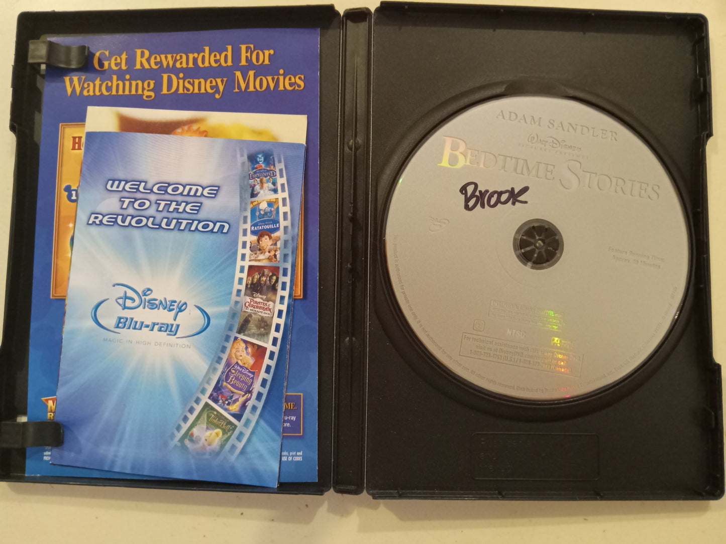 Bedtime Stories, DVD Movie, Adam Sandler Widescreen, Rated PG, USED