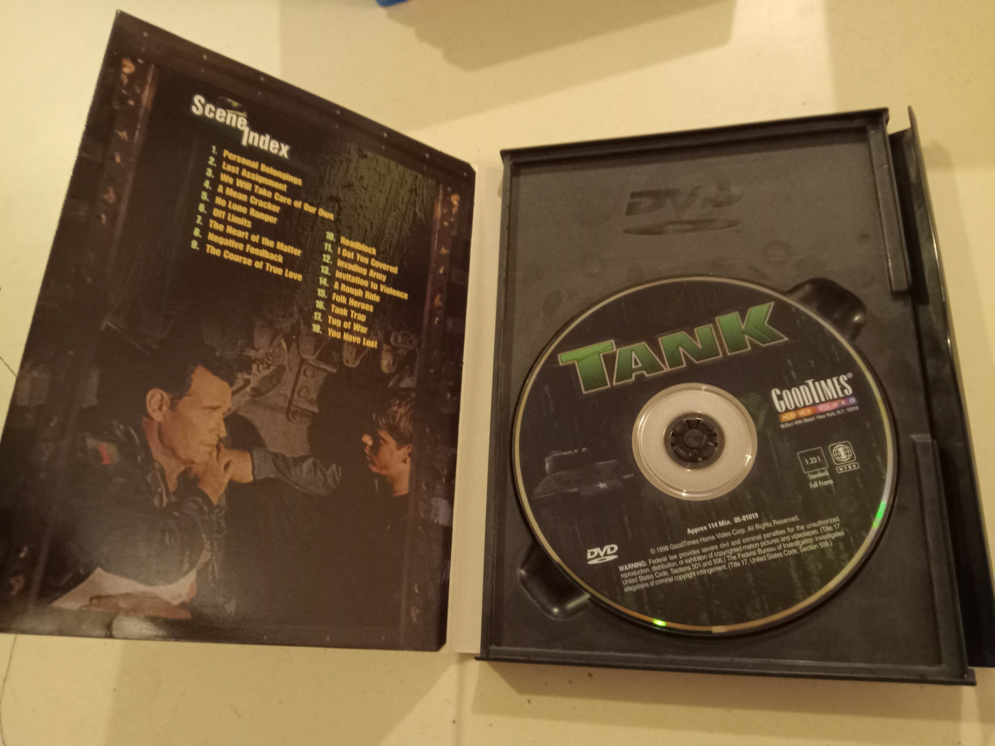 Tank, DVD Movie, James Garner Fullscreen, Rated PG, USED