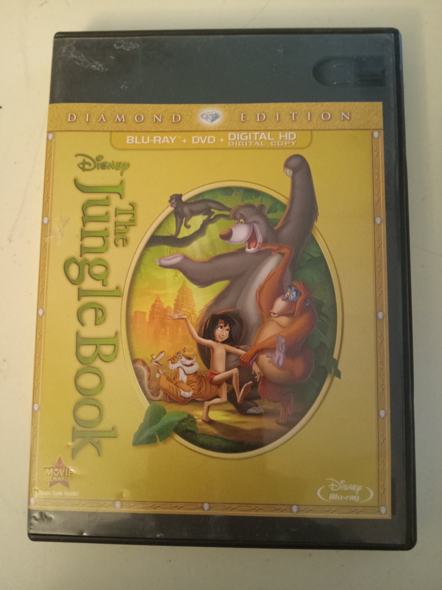 The Jungle Book, Disney Animation, Platinum/Diamond Ed. 2 Discs 40th Anniversary DVD Movie, Widescreen, Rated G, NEW