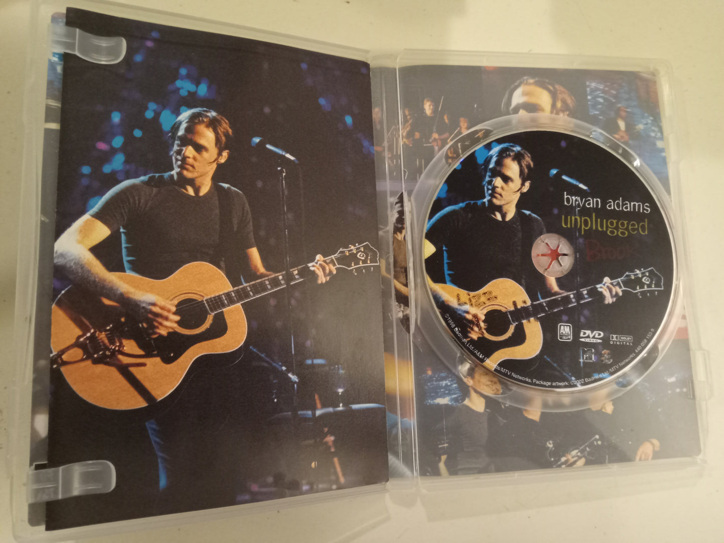 Bryan Adams Unplugged, Rock Band Concert DVD Movie, Widescreen, Not Rated, USED