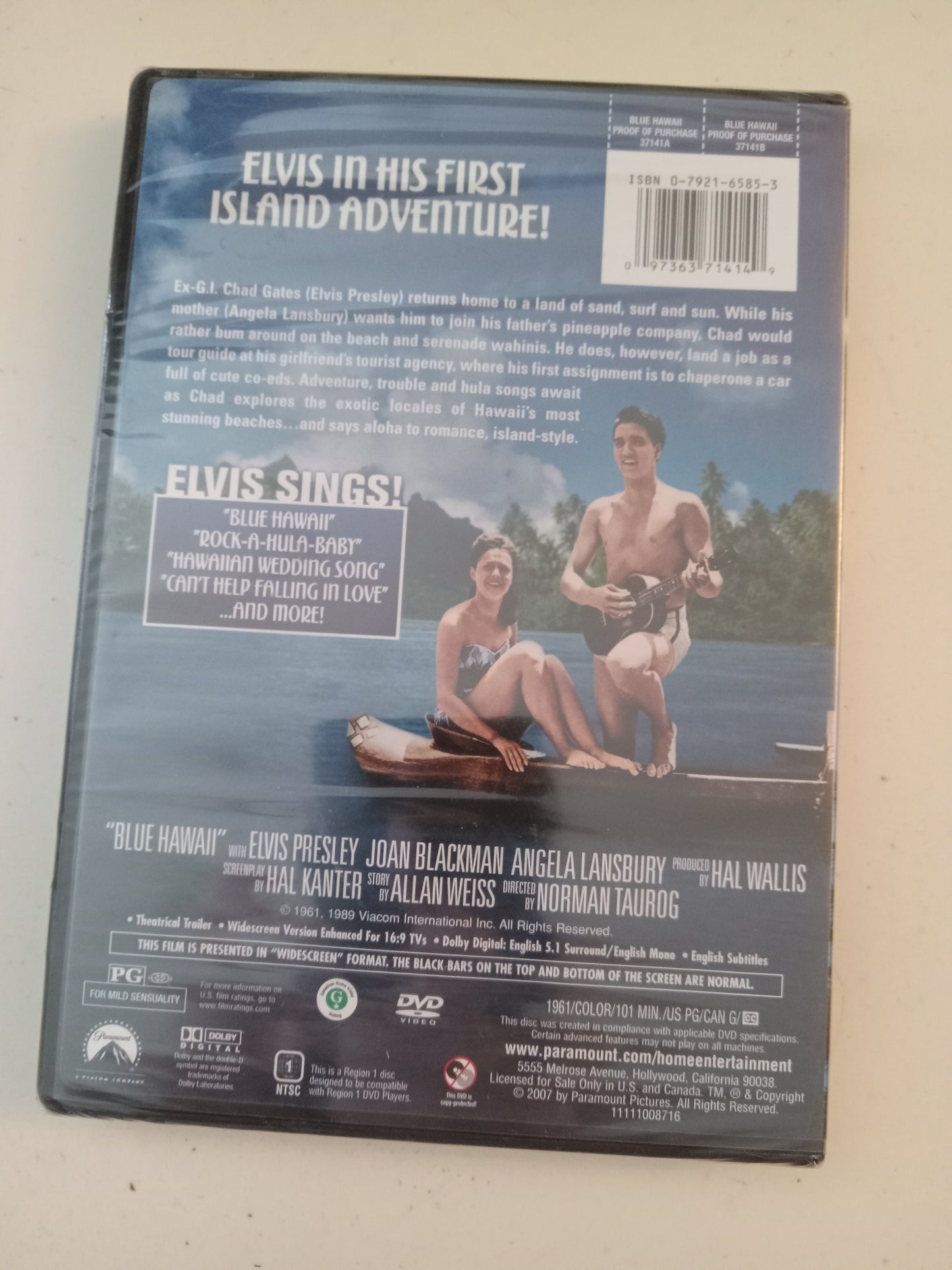 Blue Hawaii, DVD Movie, Elvis Presley Widescreen, Rated PG, NEW
