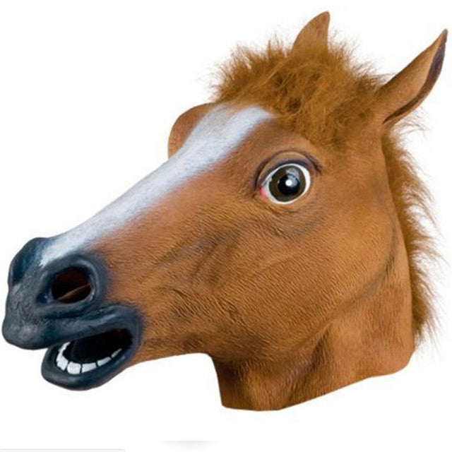 Animal Head Latex Masks: Horse, Monkey, Dog, Unicorn, Sheep, Pokemon, Lizard, Alien Halloween Cosplay NEW