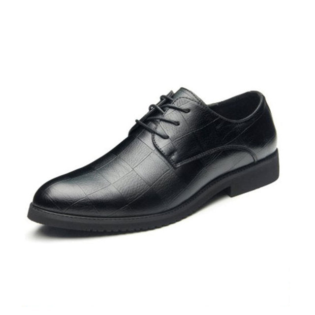 Mens Dress Shoes Thick-soled Comfortable Lace Up Sleek Fashion Casual or Business Leather NEW