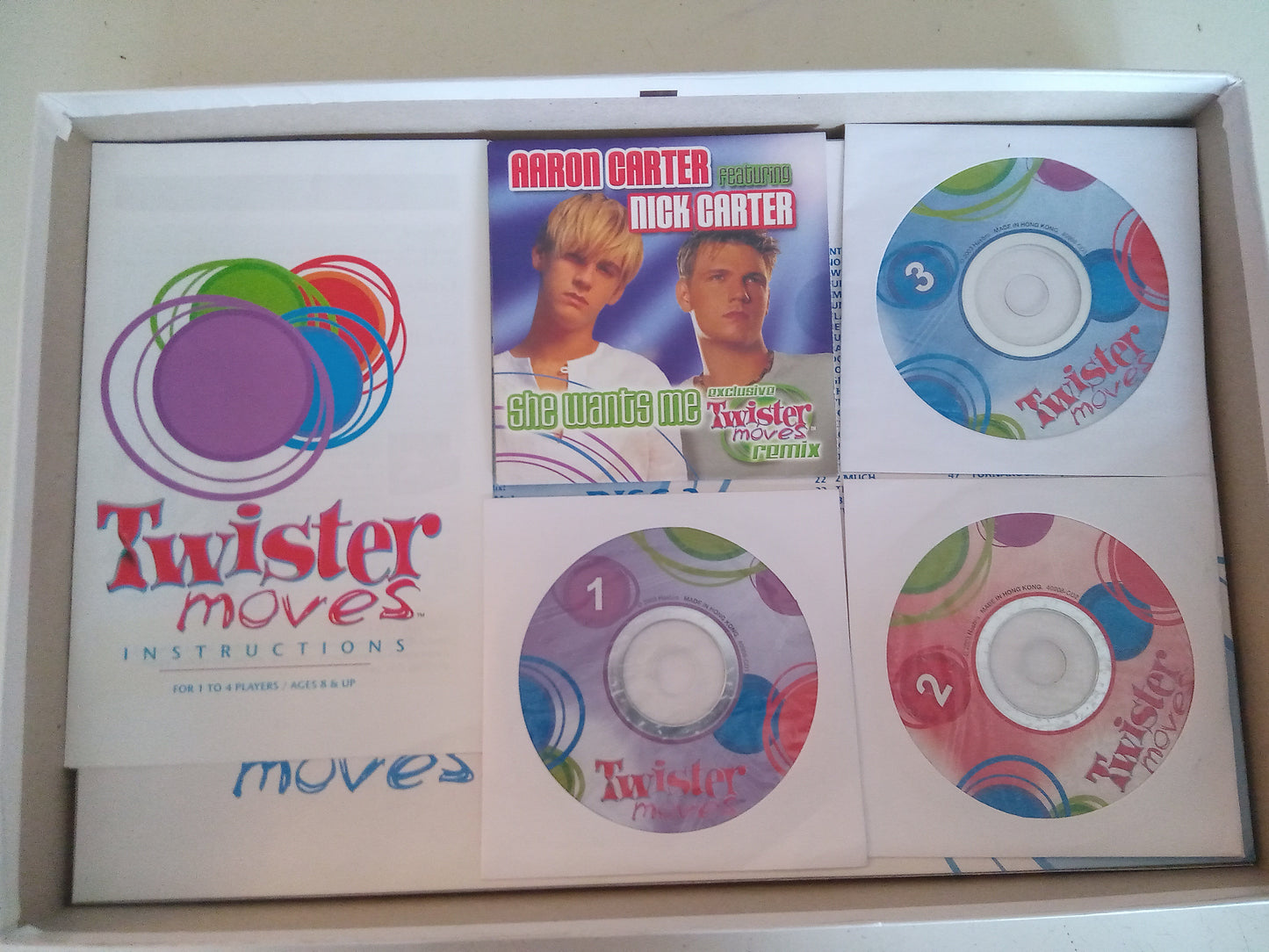 Twister Moves Game Twist Dance & Move 3 CDs Music, AMB, USED