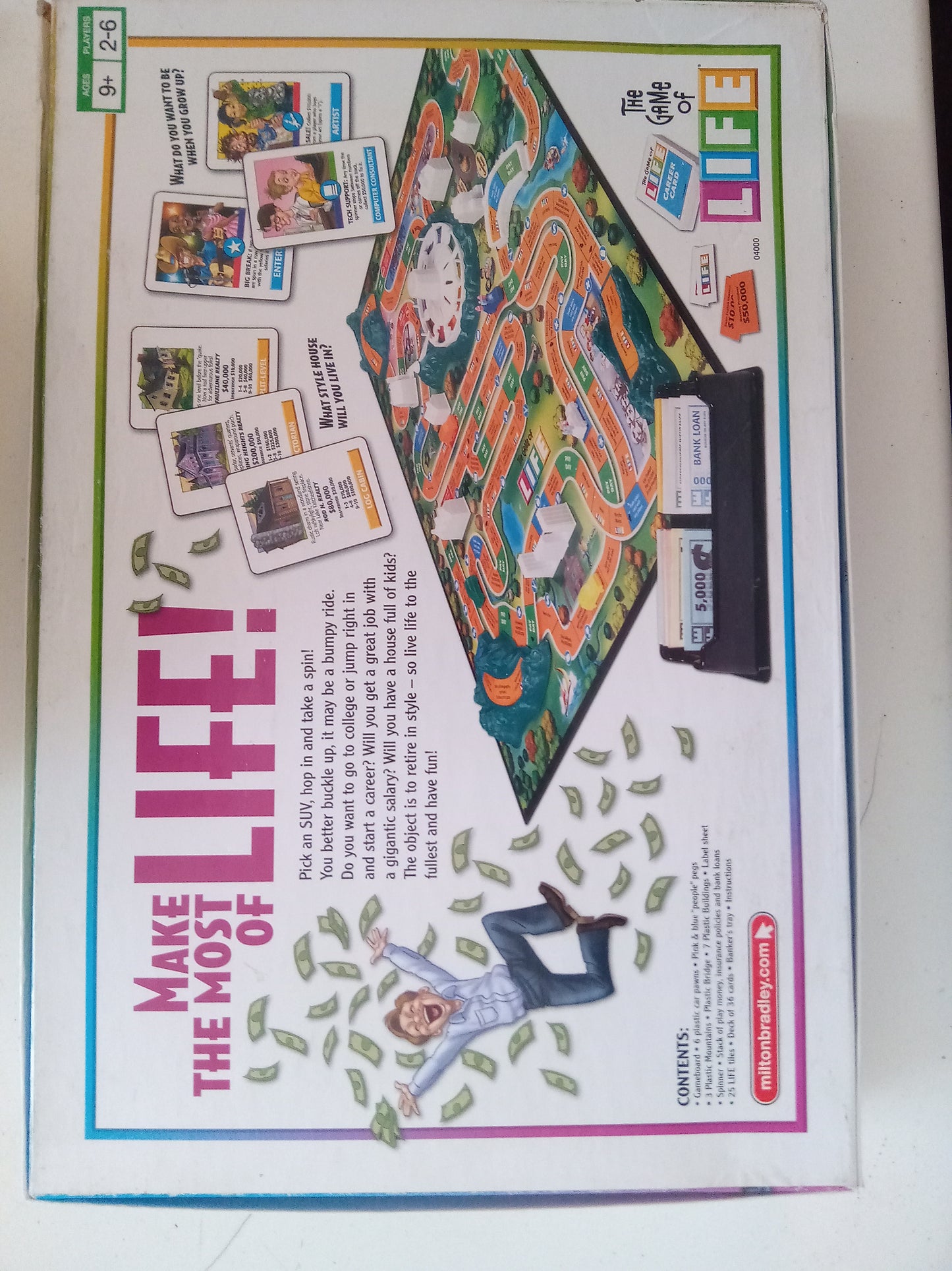 Game Of Life, Classic Family Fun Board Game, AMB USED