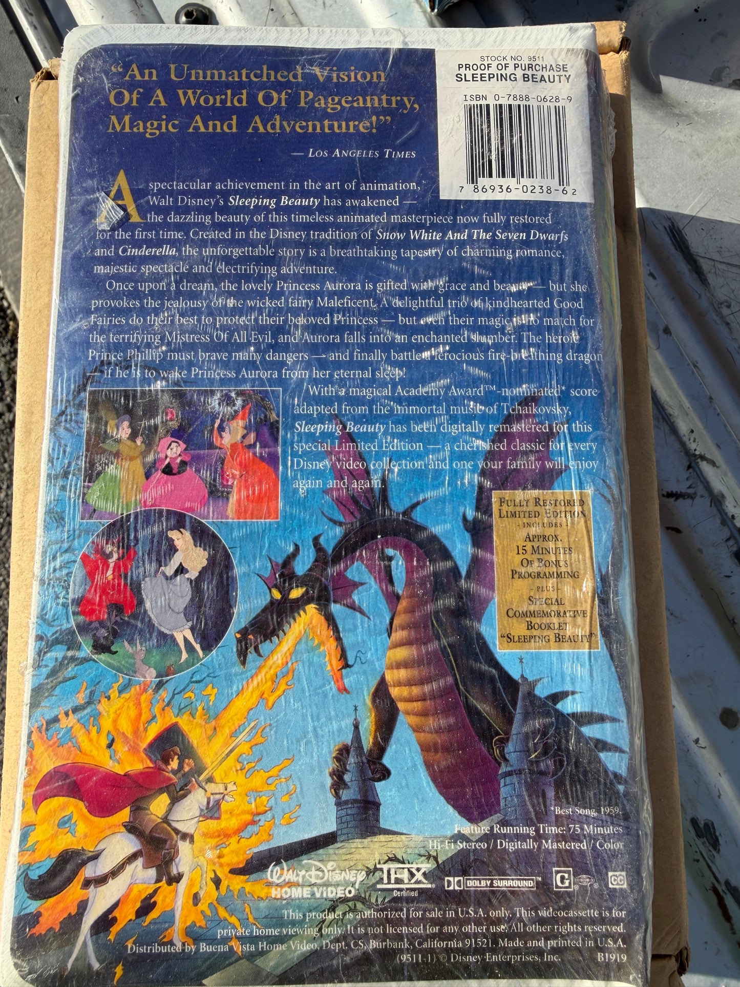 VHS tape new Sealed Walt Disney Sleeping Beauty vintage …