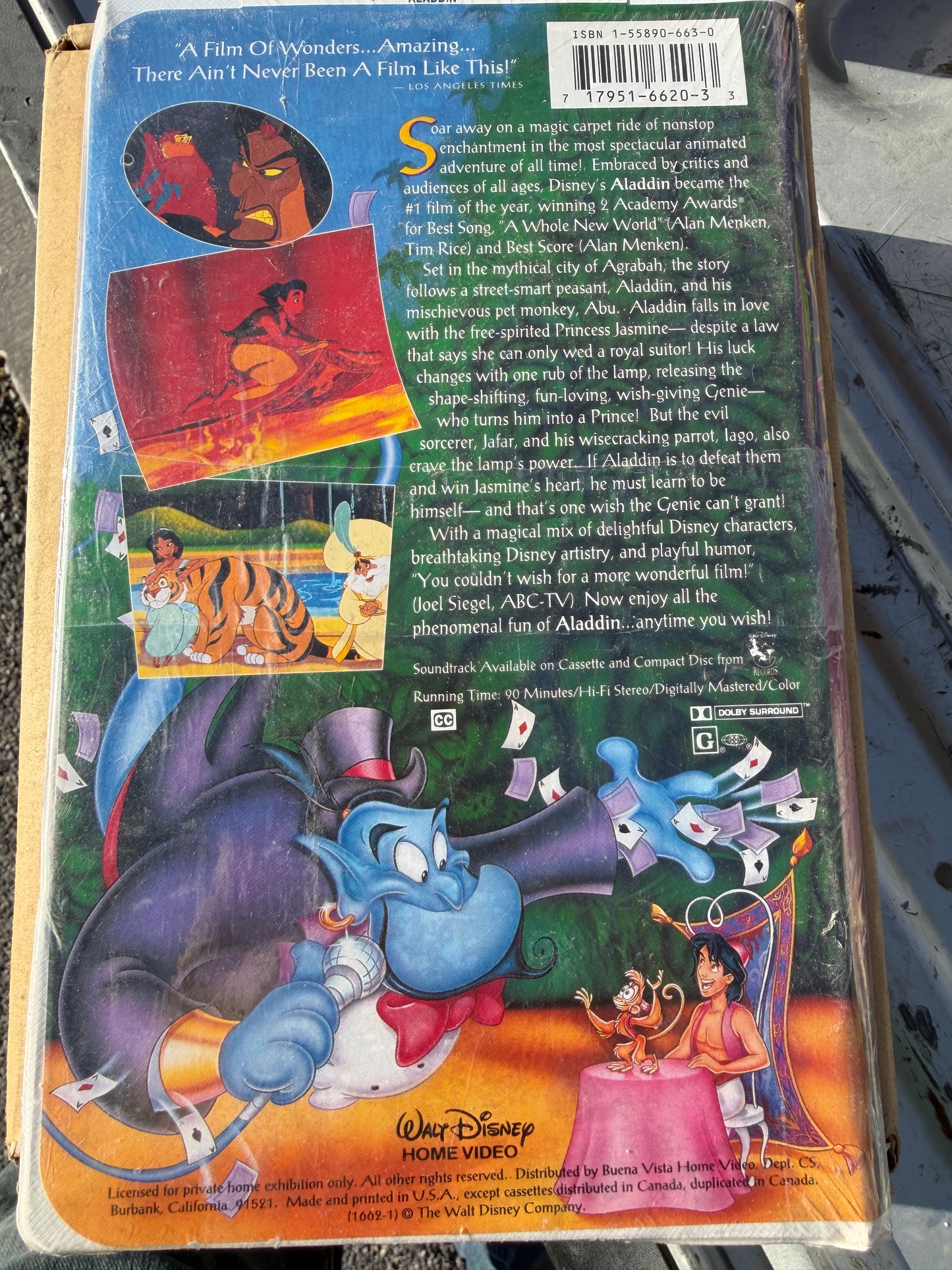 VHS Walt Disney Aladdin animatiod factory sealed NEW …