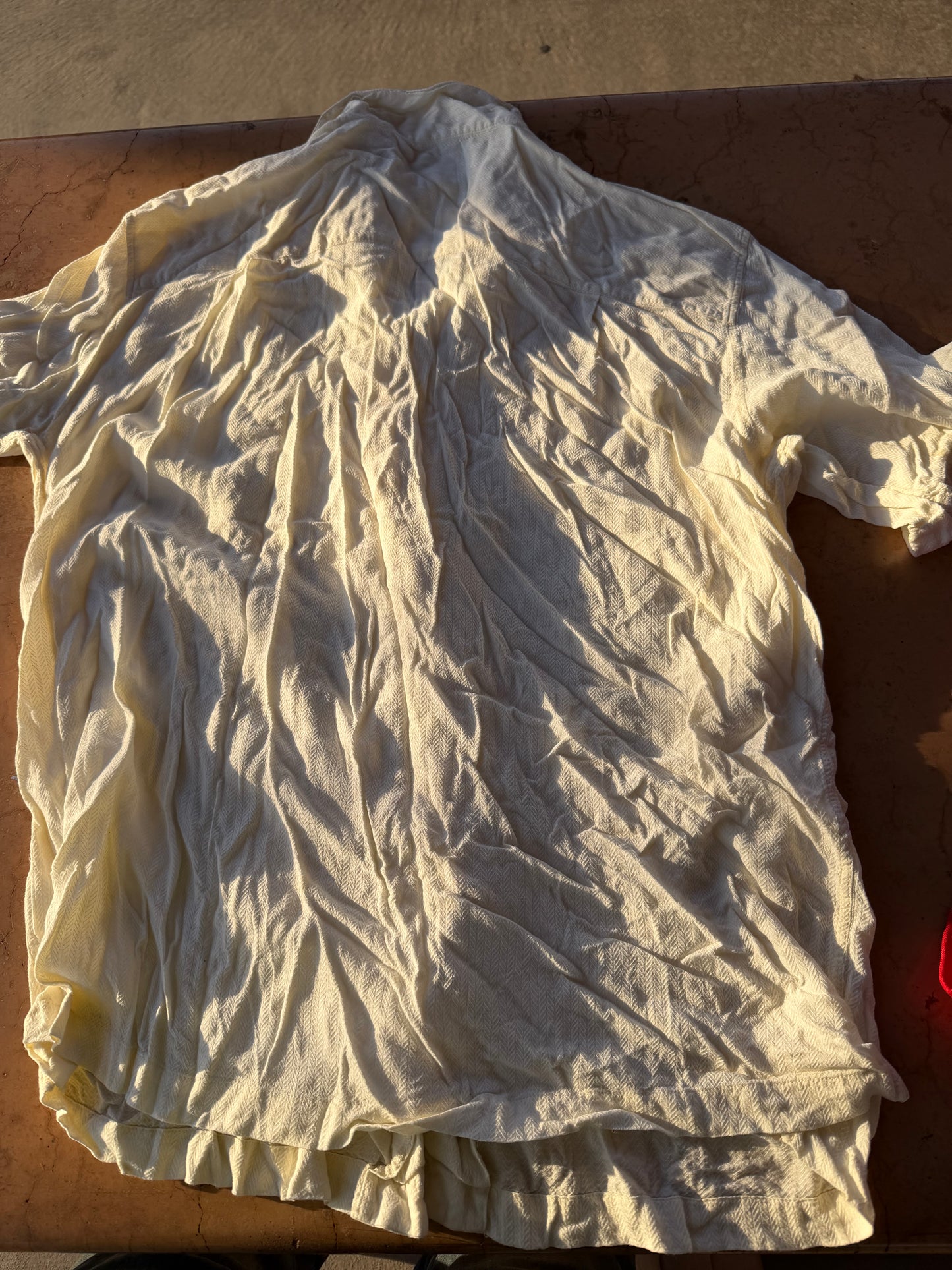 Island Passport clothing line button down shirt off white color size XL…