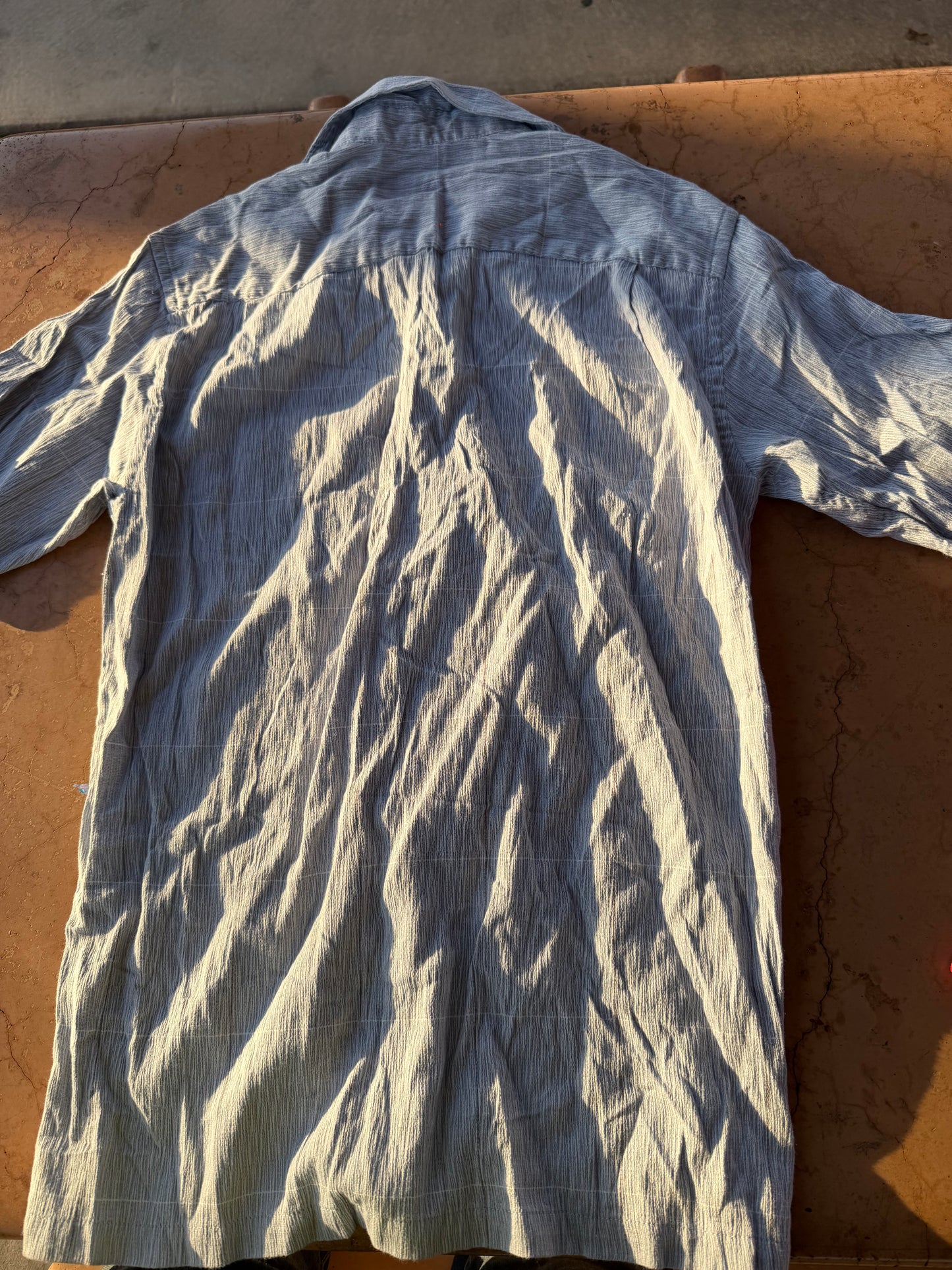 Vanheusen studio clothing line button down shirt size S 14 gray …