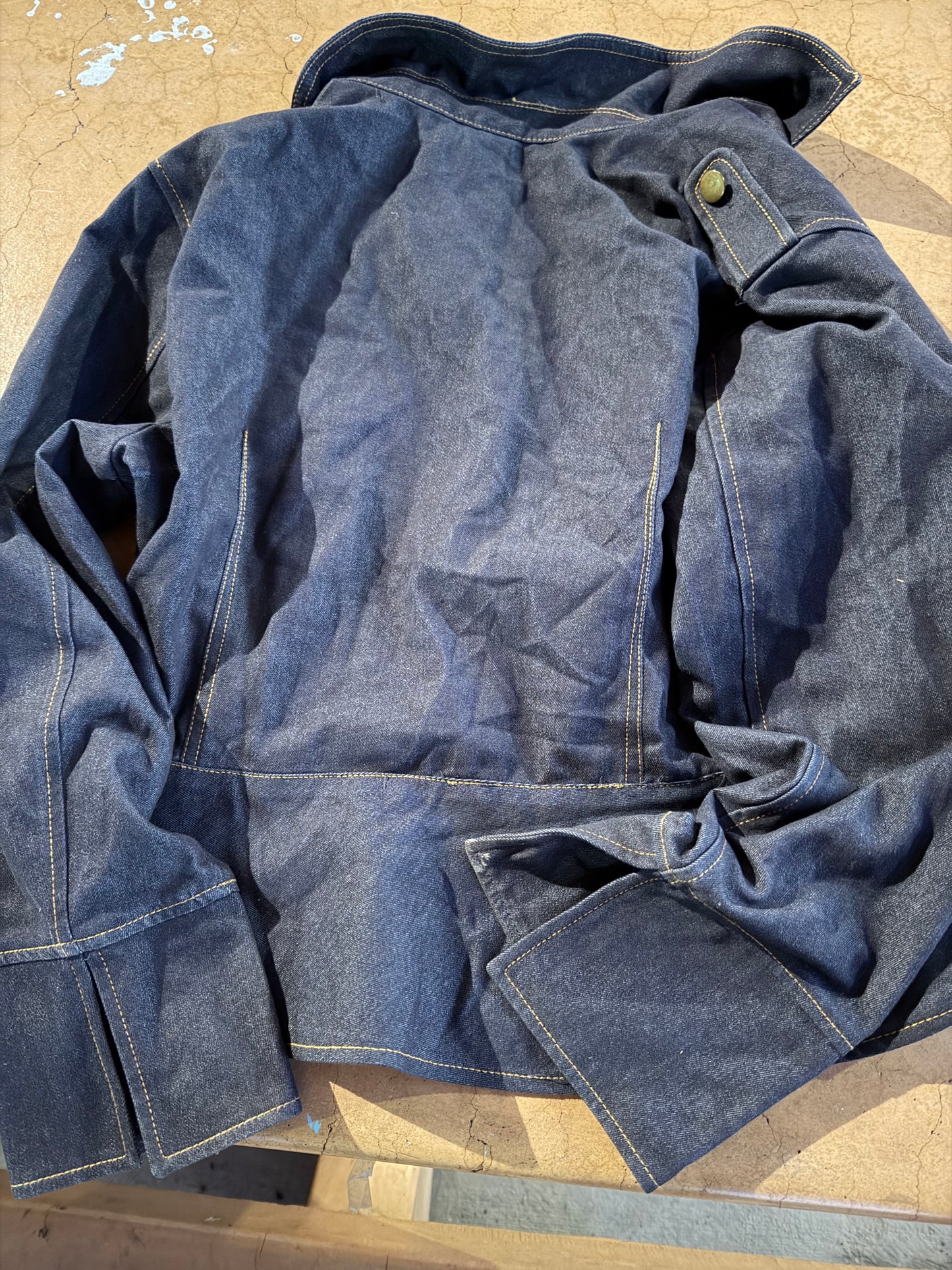 Levi’s denim jacket W work for the Weekend blue ladies size 16 sleeves with big cuffs …