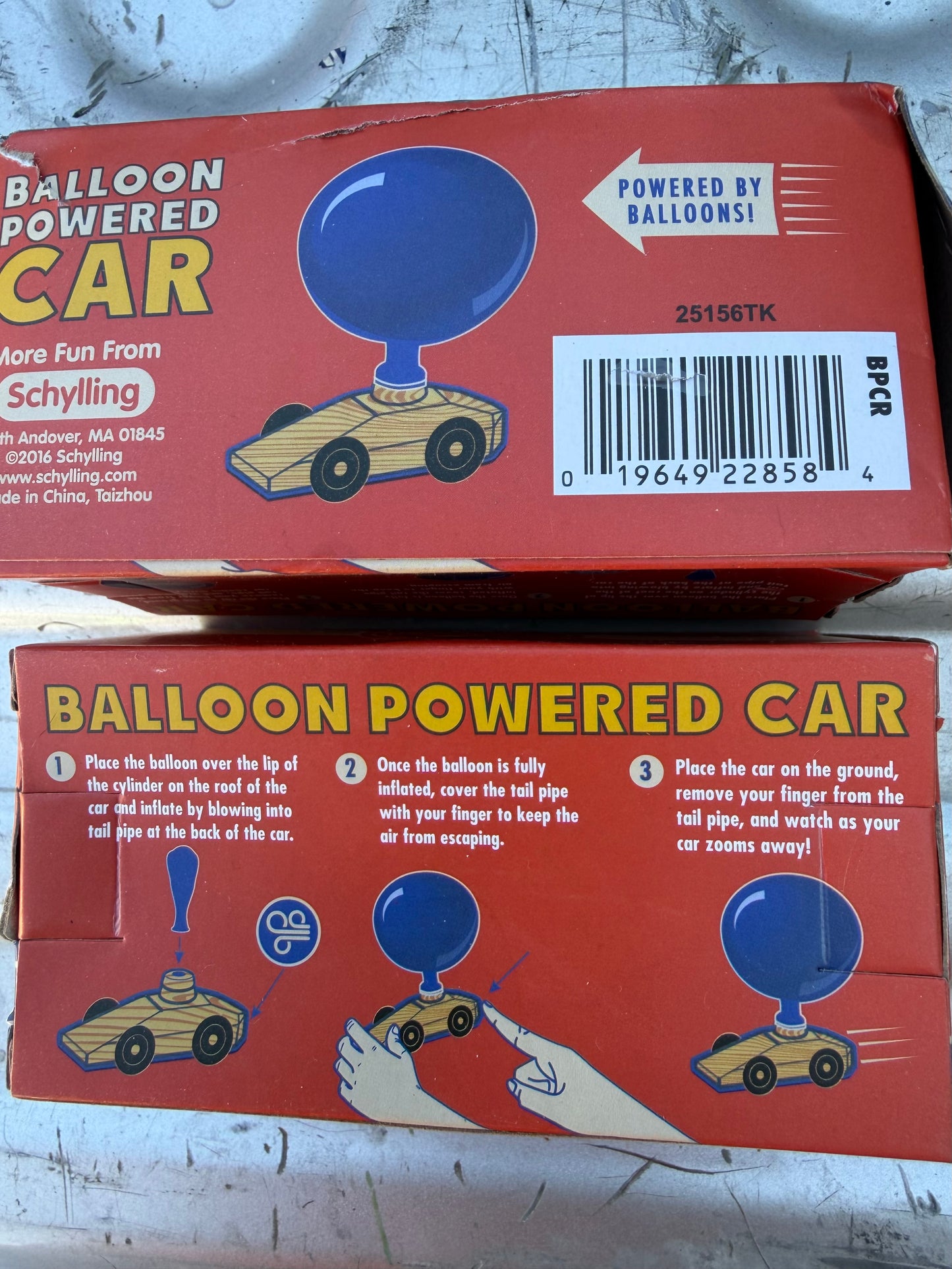 Balloon powered cars 2 each Race with friends new …