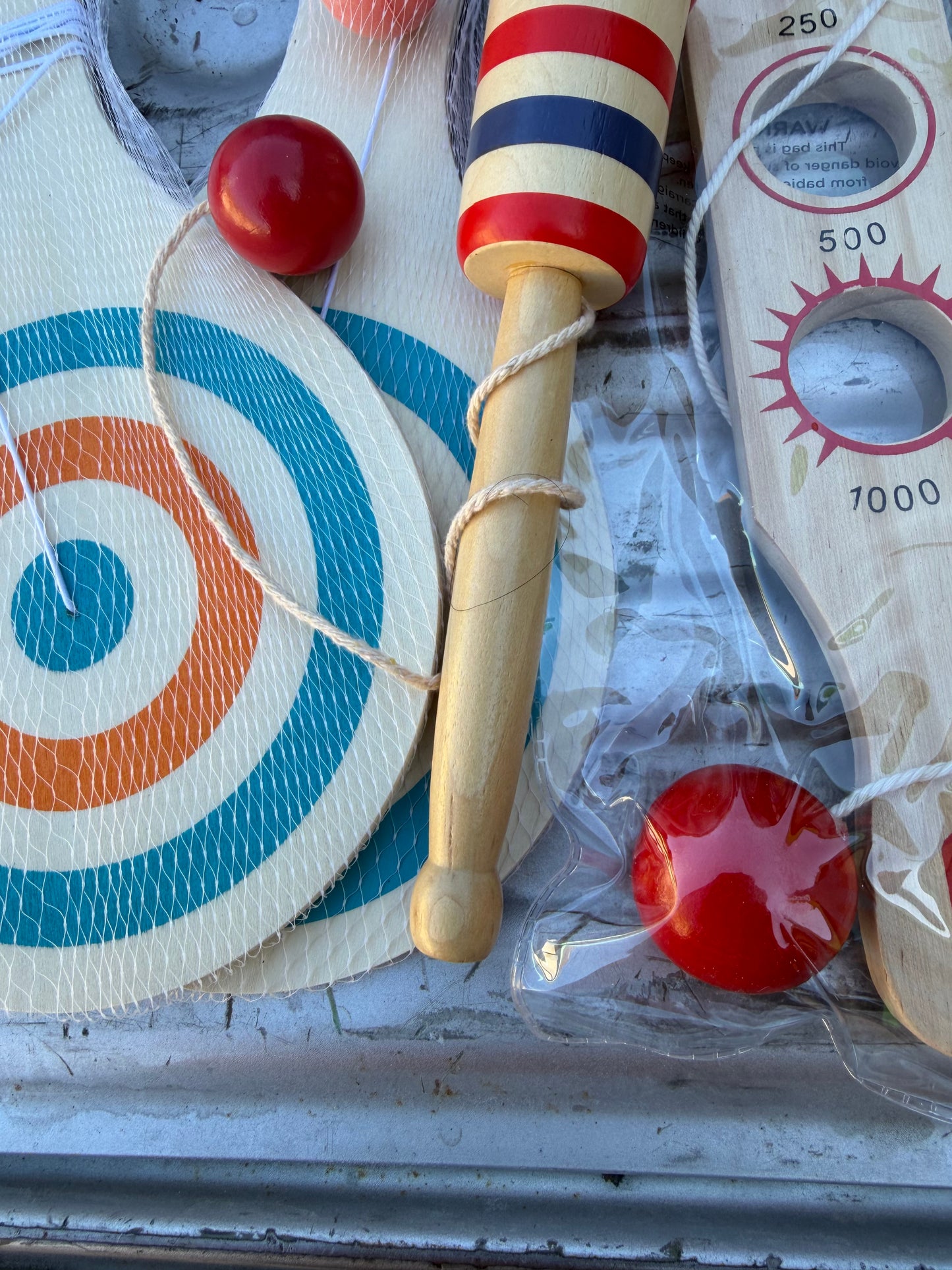 Wooden classic games ball on string games 4 games new …