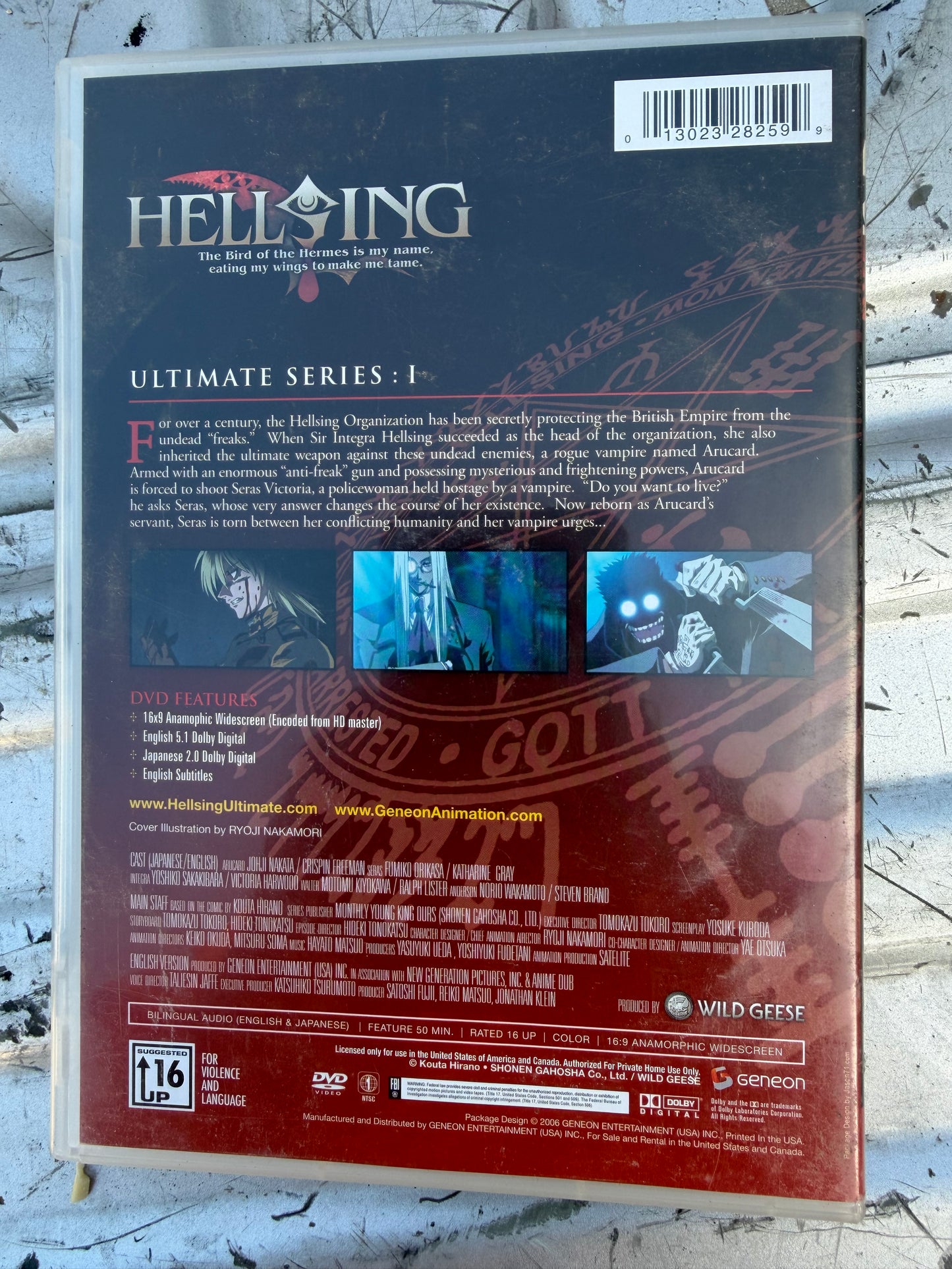 Hellsing 1 the ultimate series animated series dvd set used …