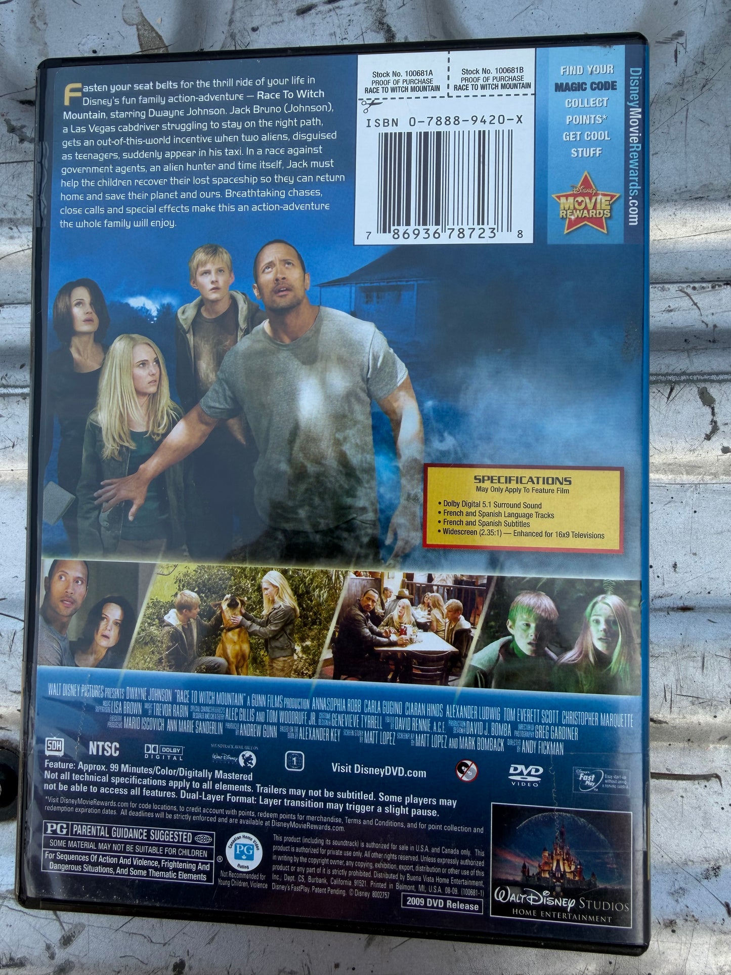 Disney Race to Whitch Mountain with Dwayne Johnson used…