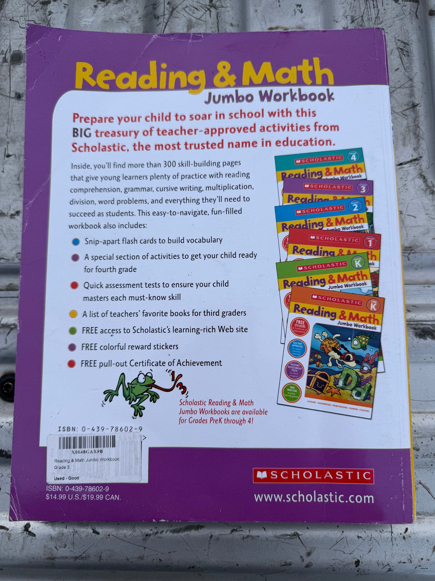 Scholastic learning workbook 3rd grade reading and math new …