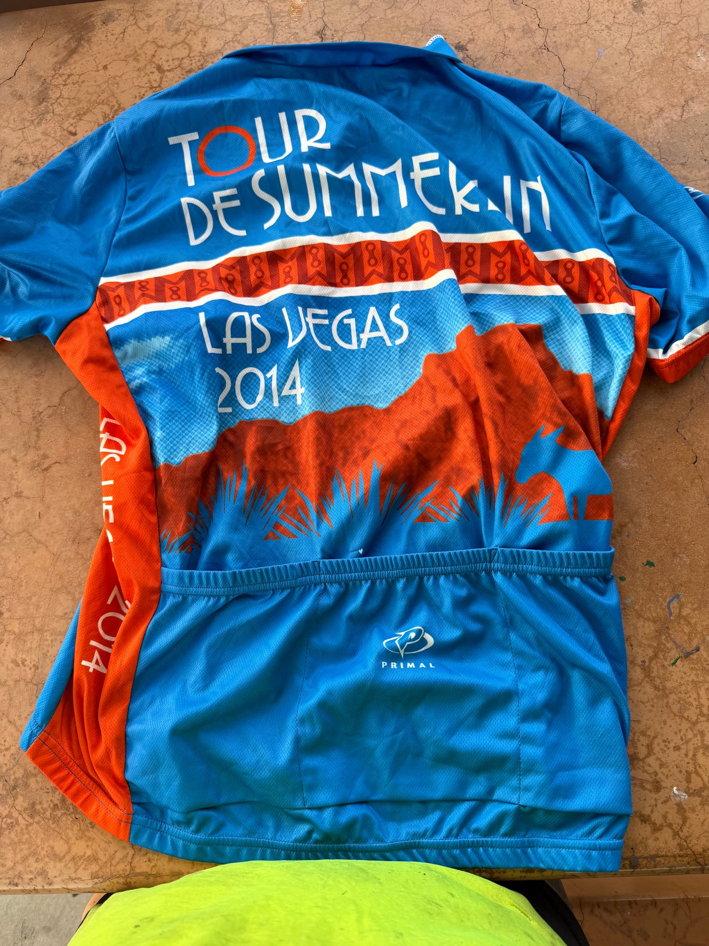 P Sports shirt for Biking races tour de Summberlin in Las Vegas with pockets on the back size XL …