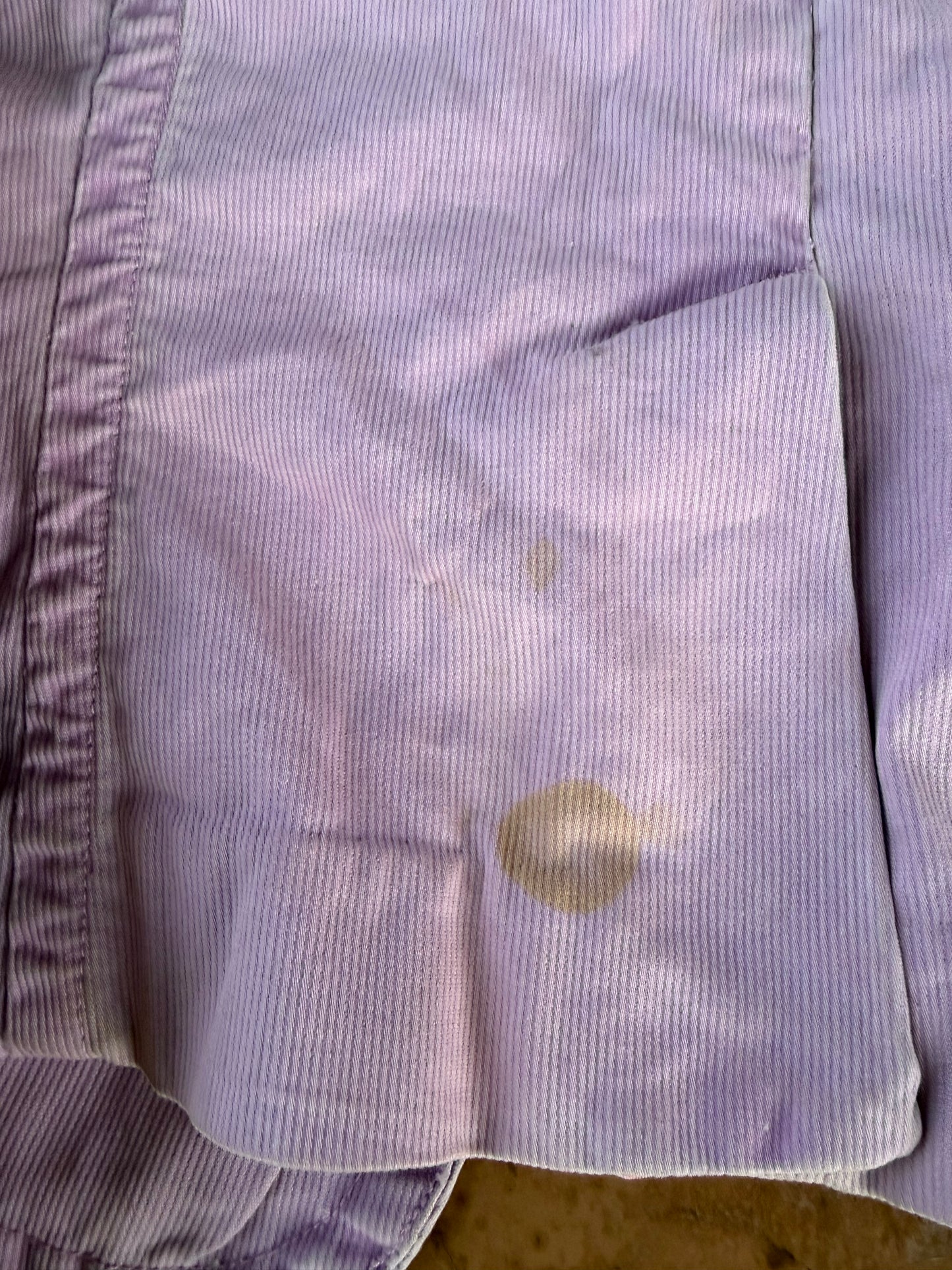Mossissue clothing business jacket lavender color long sleeve button up size Medium…