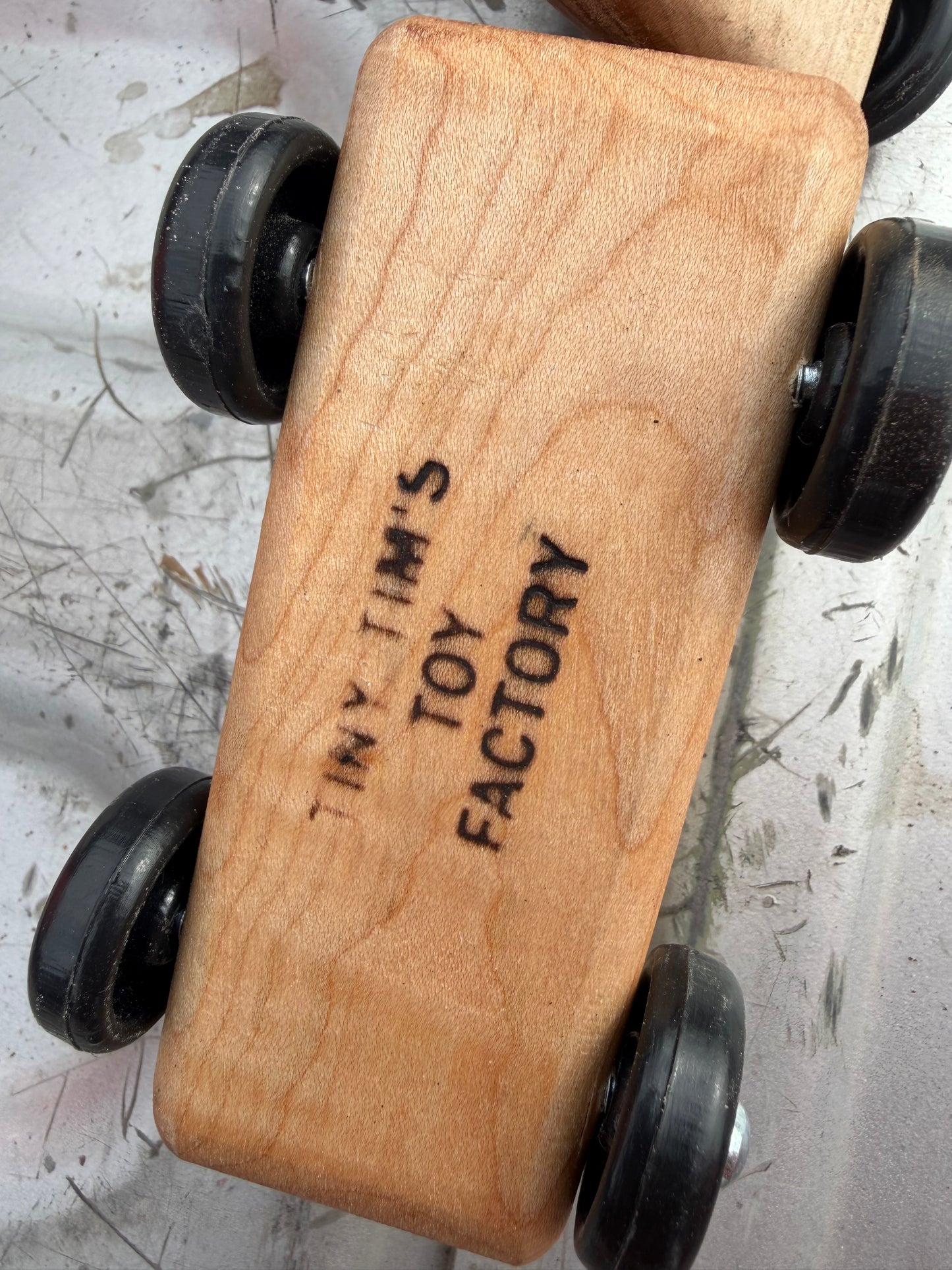 Tiny Tim’s Toy Factory wooden cars 2 each all wood push …