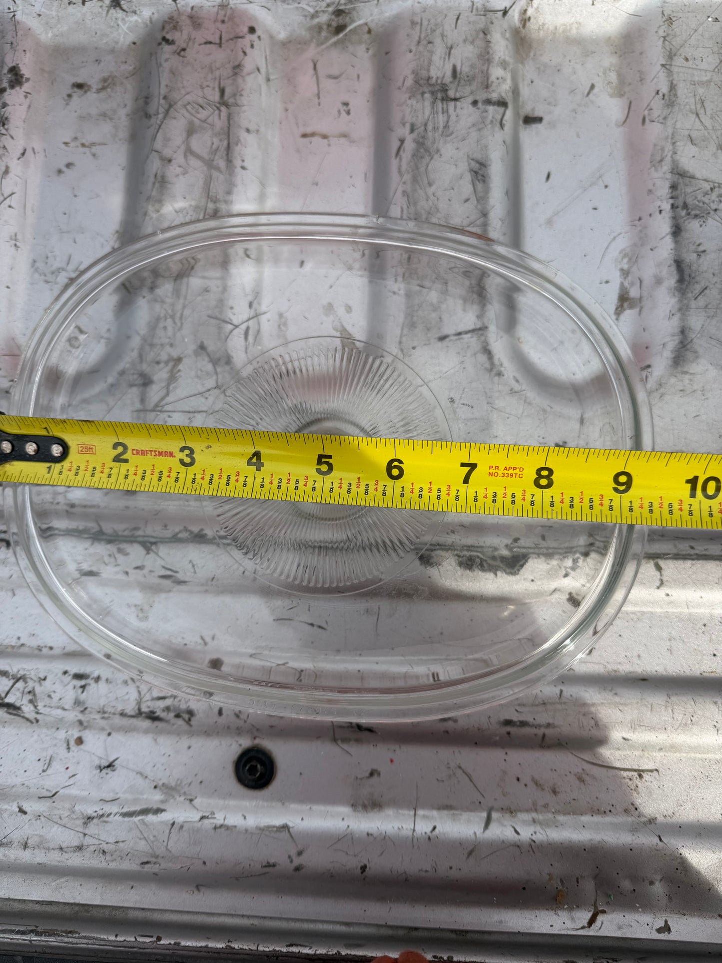Glassware pot lid all tempered glass with handle oval 9 inches …