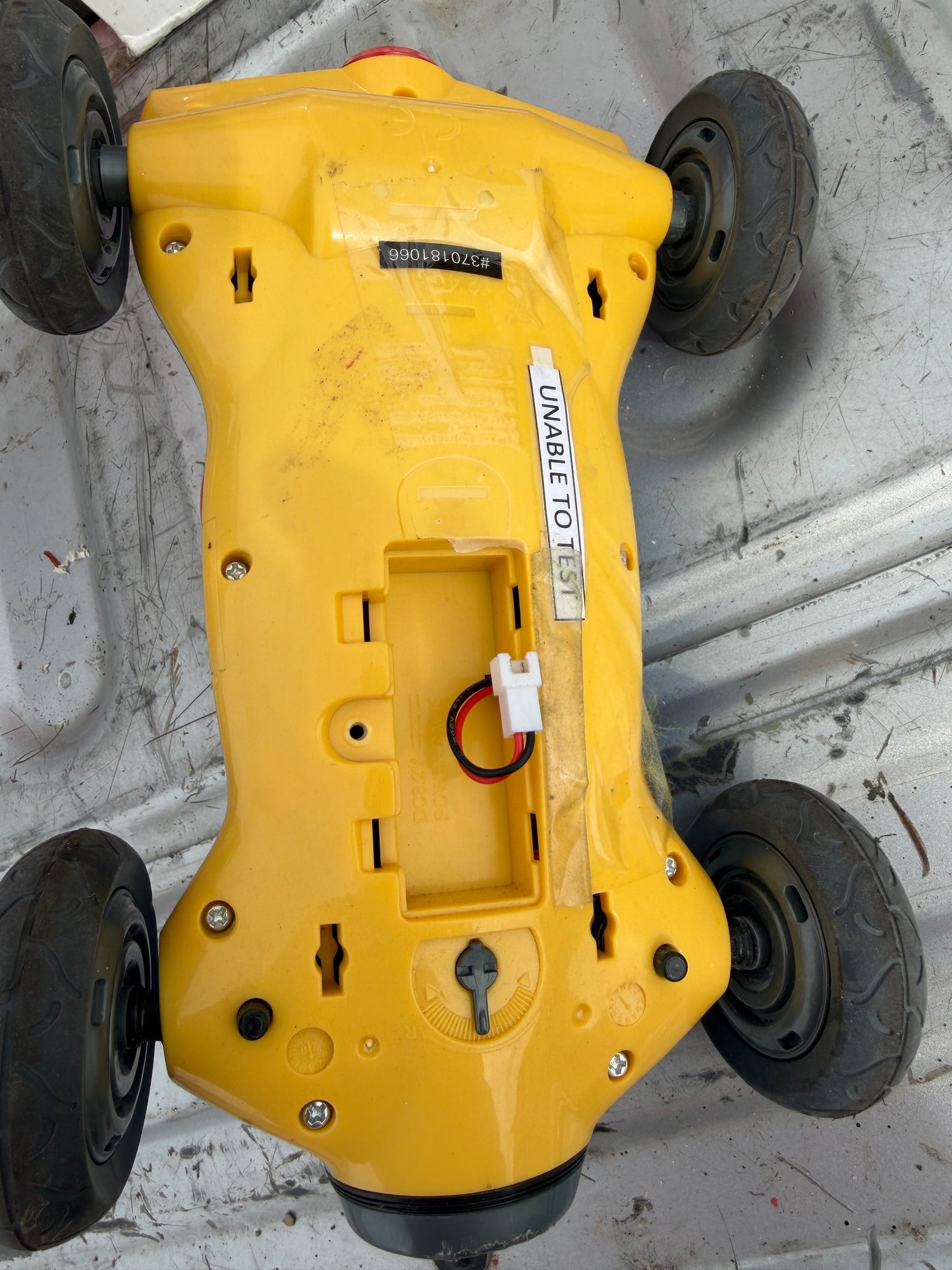Mario’s car 10 inches long driving Mario’s cart. No battery…