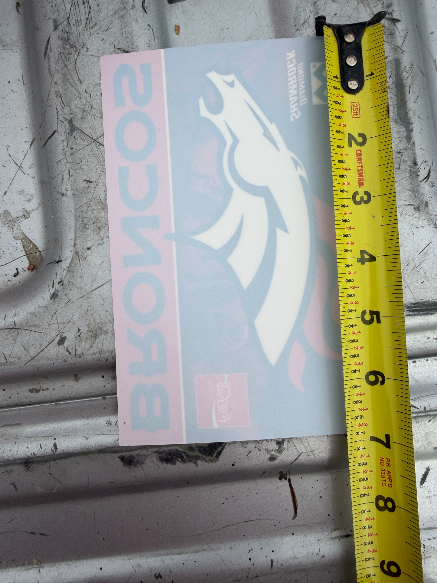 Denver Broncos NFL window sticker football game new …