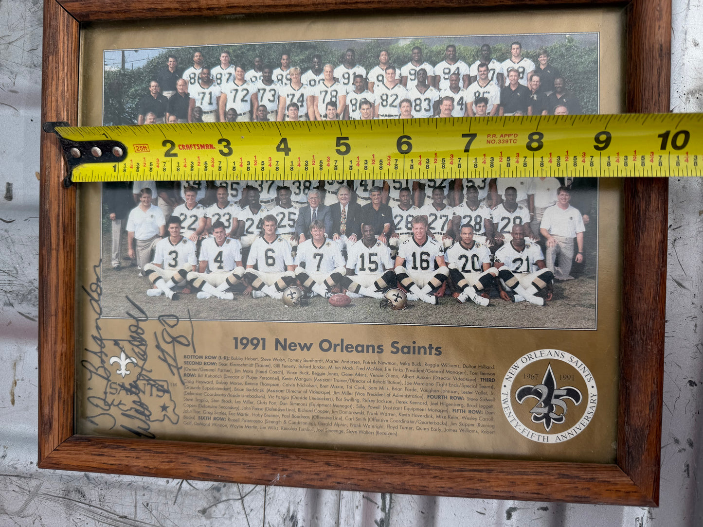 Sports picture New Orleans Saints signing number 80 10 inch long photo…