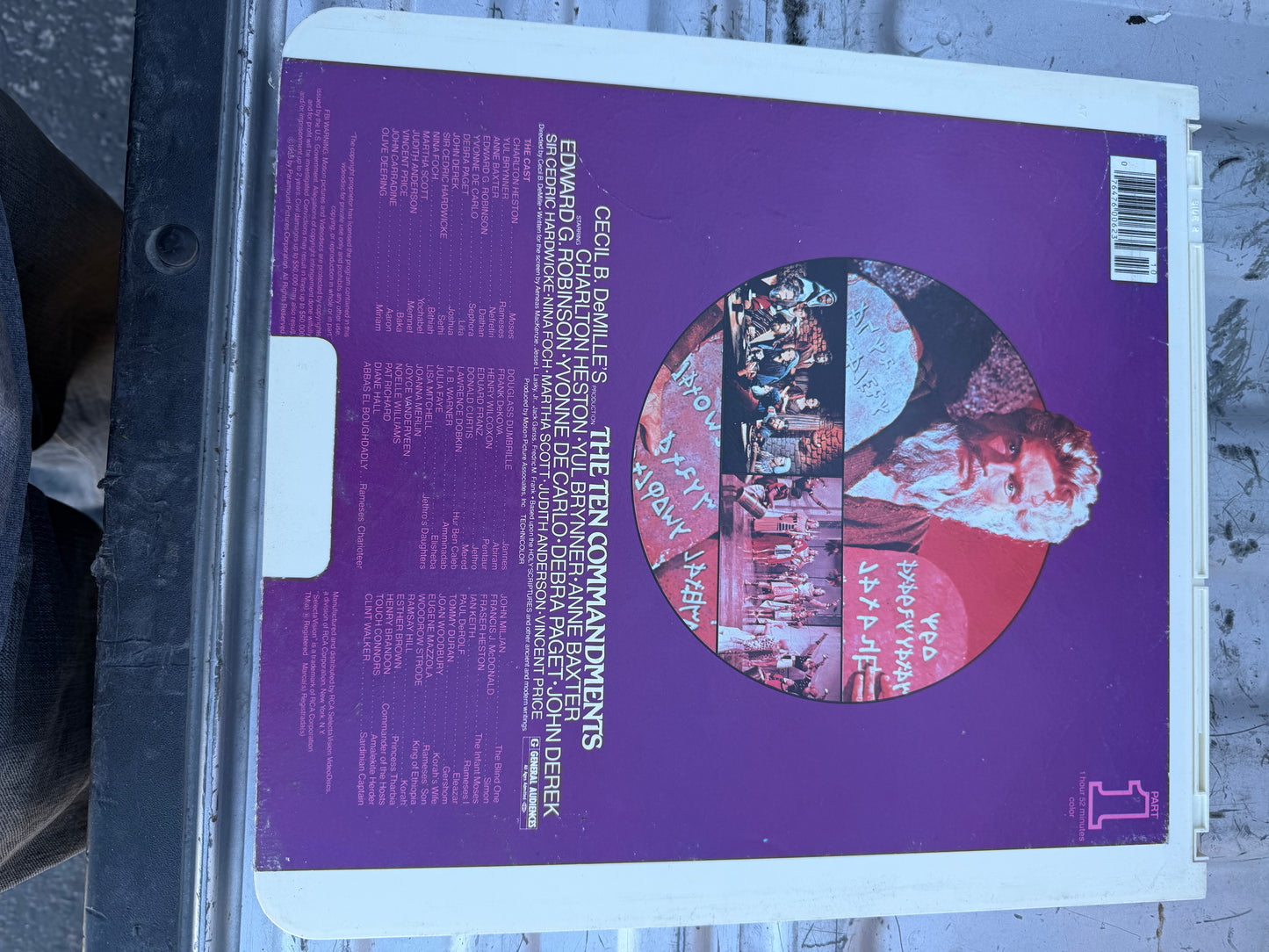 The Ten Commandments laser disc vintage movies vinyl laser disc part 1 only …