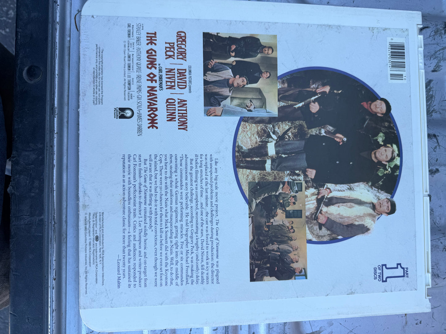 The Guns of Navarone movie part 1,2 vintage on Laser disc…