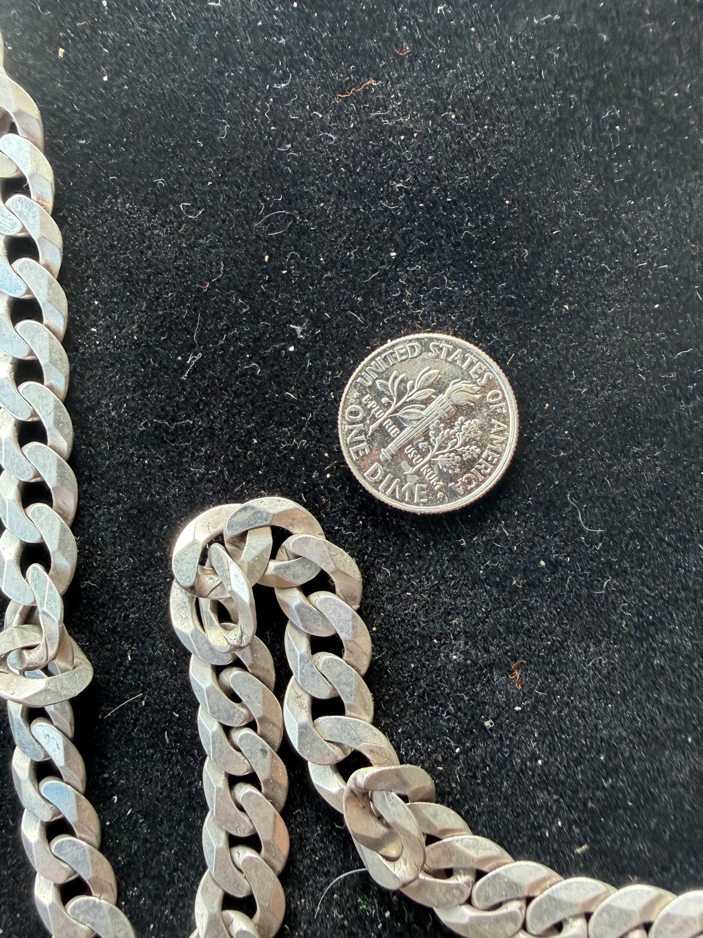 Silver Cain necklace 99.9 pure silver medium size 24 inch long 155 grams silver …