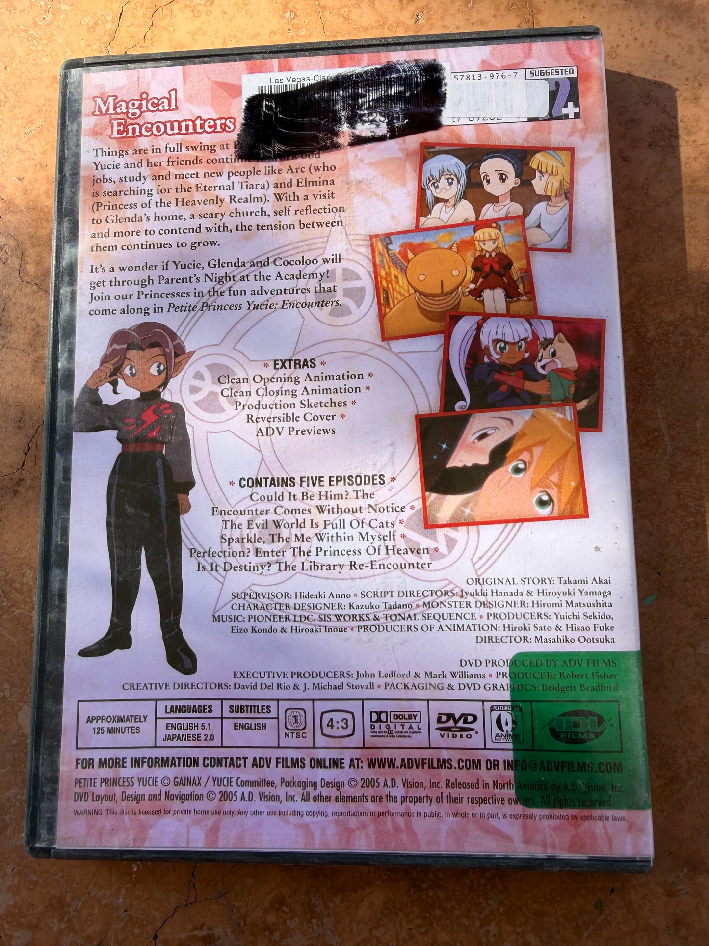 Petite Princess Yucie dvd anime series animated cartoon 5 episodes used…