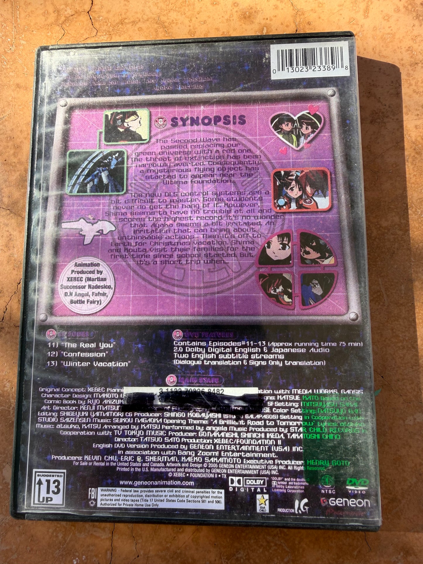 Stellvia Foundat anime series animated cartoon DVD movie episodes 11,12,13 …