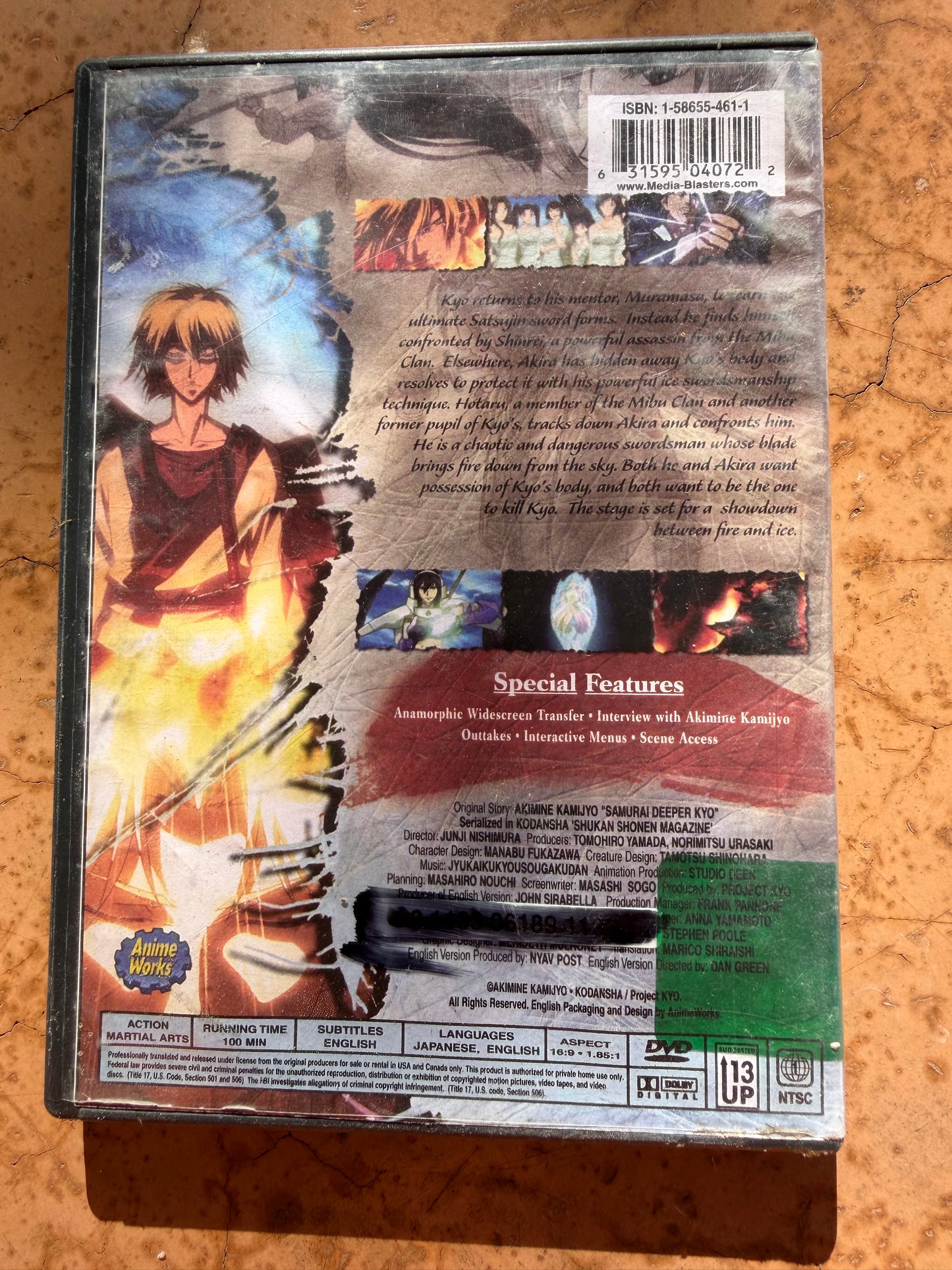 Samurai Deeper KYO Anime Series Animated cartoon Fire And Ice …