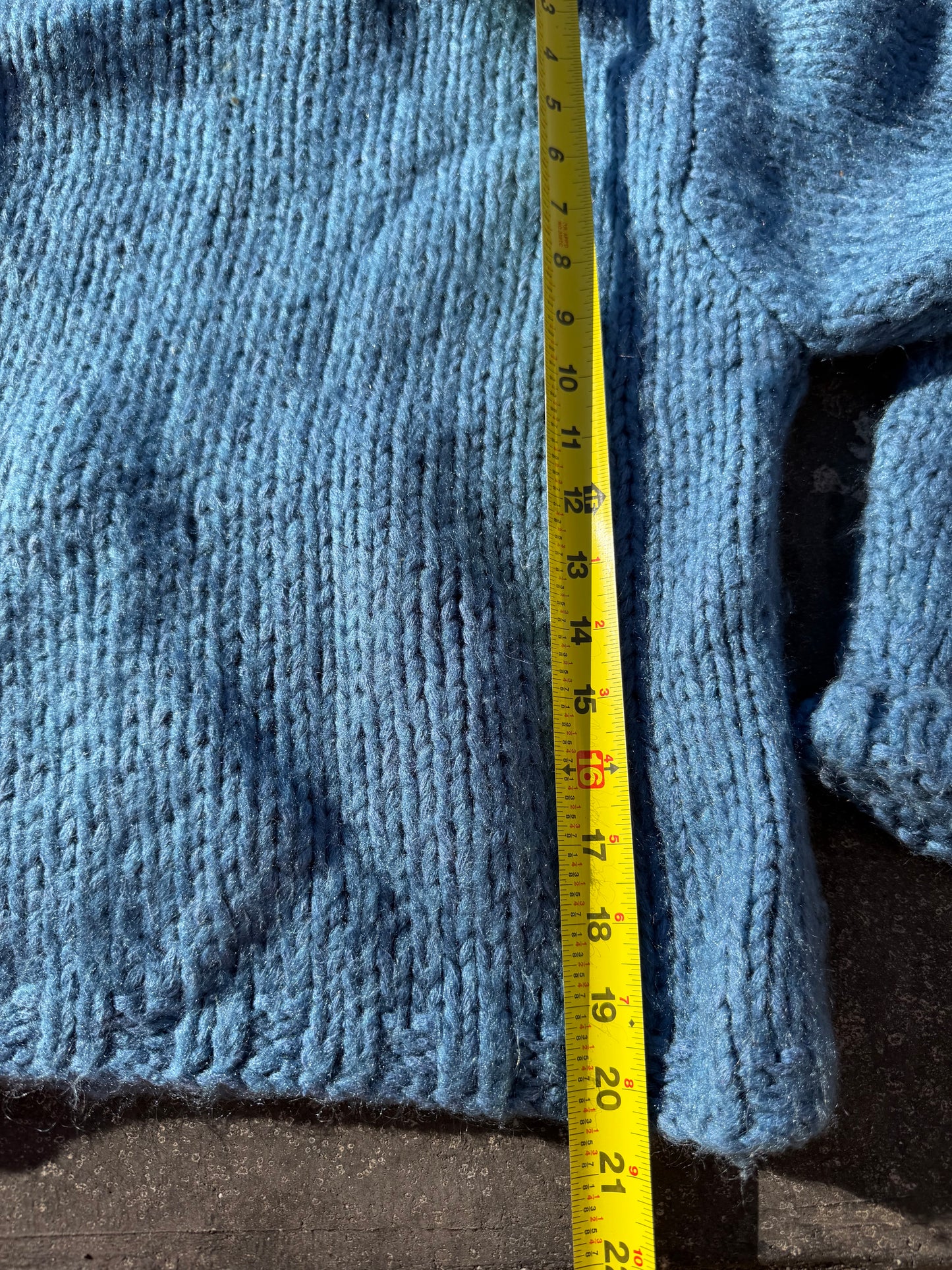 SO… clothing line. Sweater knitted silk sweater pullover size Large blue color. …