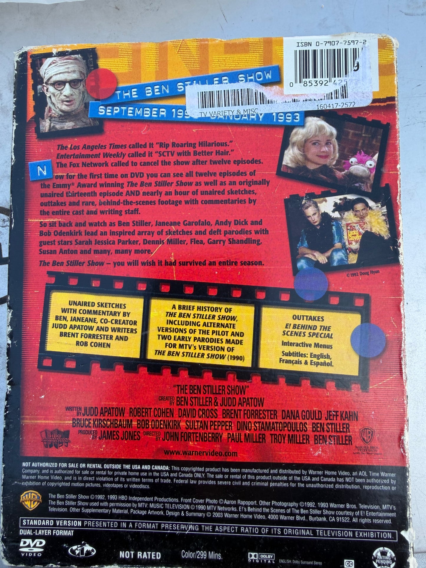 Ben Stiller show tv series 13 episodes dvd set …