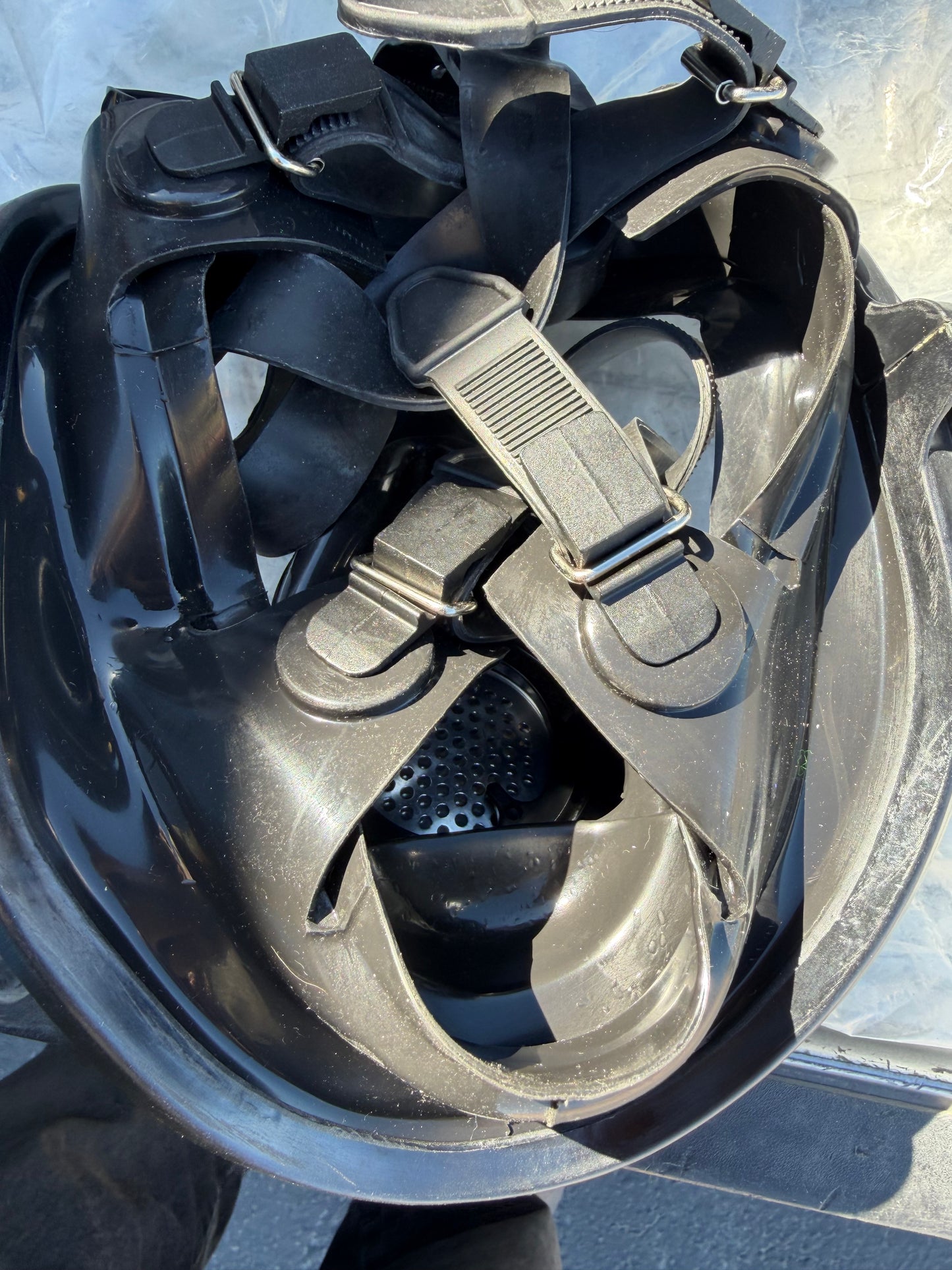 North 760-08A Official GasMask of commercial grade full face glass face. …