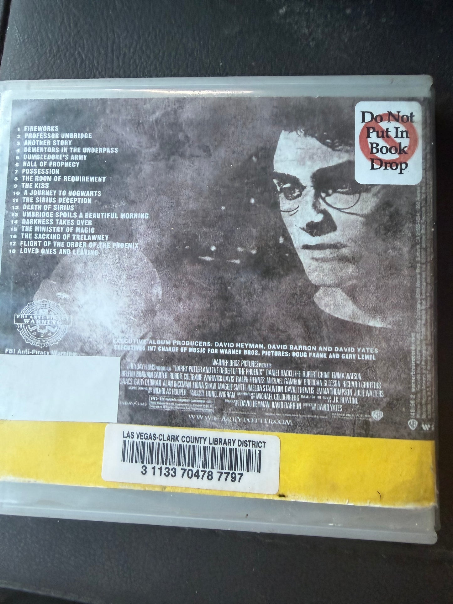 Harry Potter order of the Phoenix soundtrack cd-rom music from the movie …