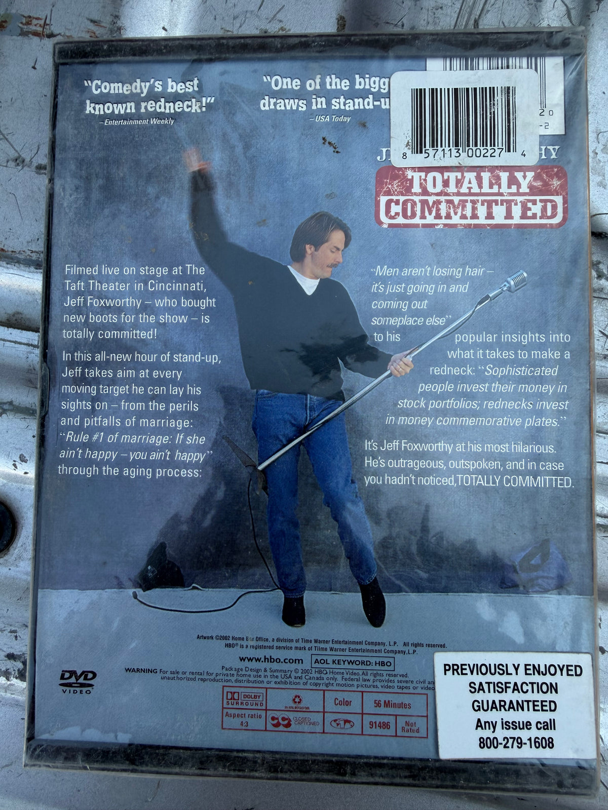 Jeff Foxworthy stand up comedy new Totally Comitted …