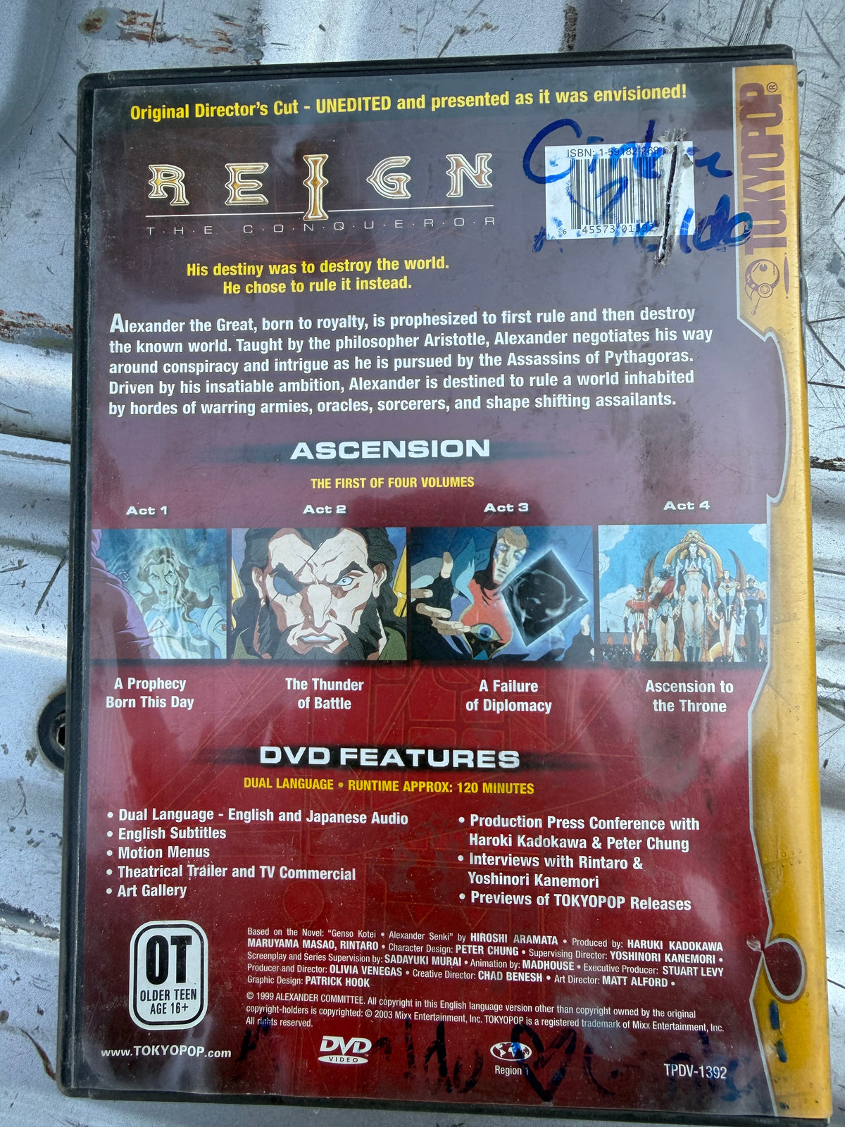 Reign anime DVD cartoon volume one used …