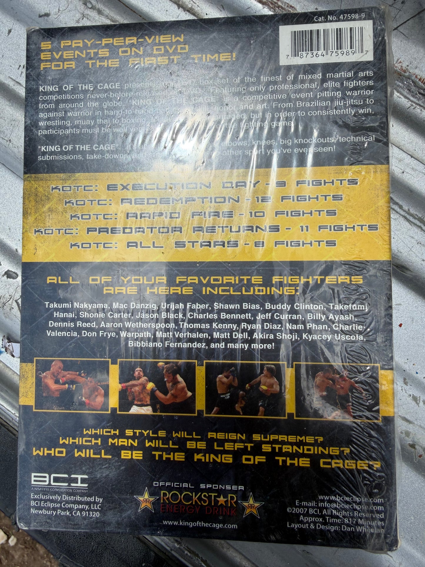 King of the Cage the Event 5 Combat collection DVD all star wrestling series new …