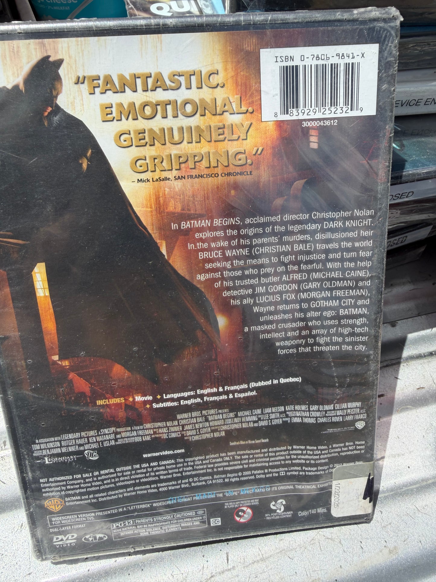 Batman Begins DVD movie new sealed…