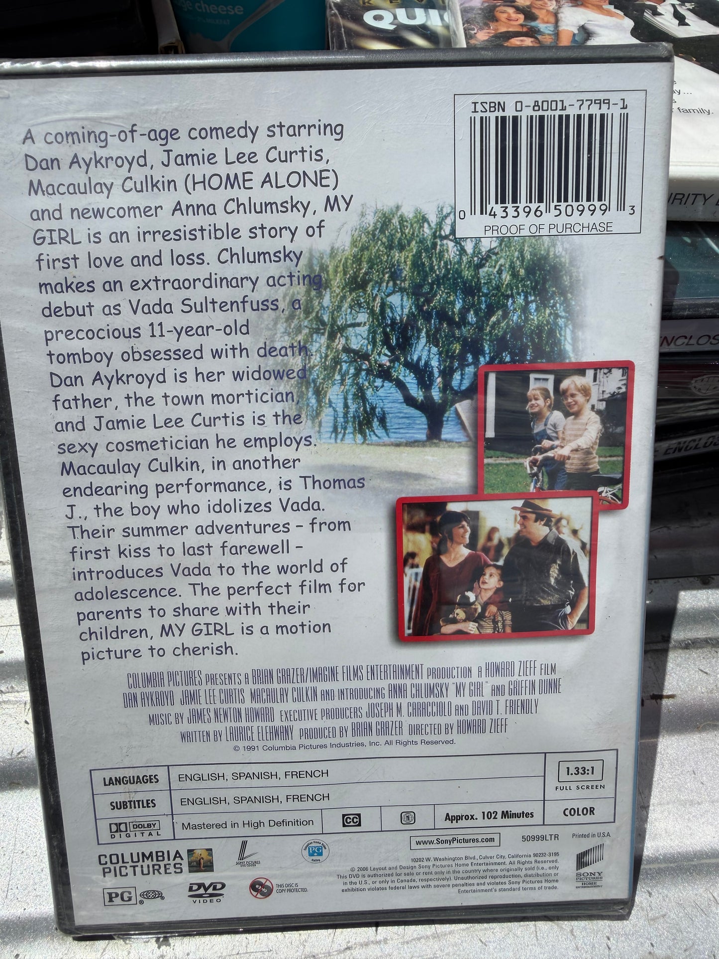 My Girl. DVD movie raded pg. with Dan Ackroyed and Jamie Lee Curtis. New sealed…