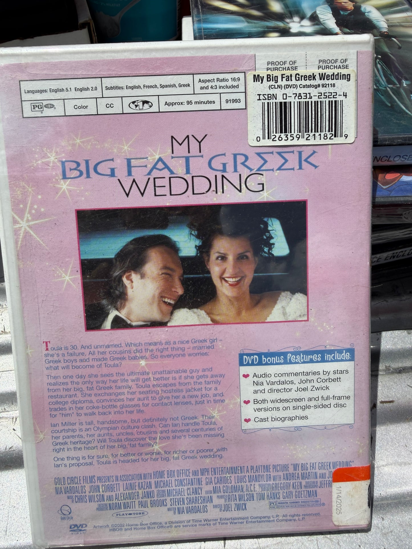 My Big Fat Greek Wedding DVD movie new sealed…