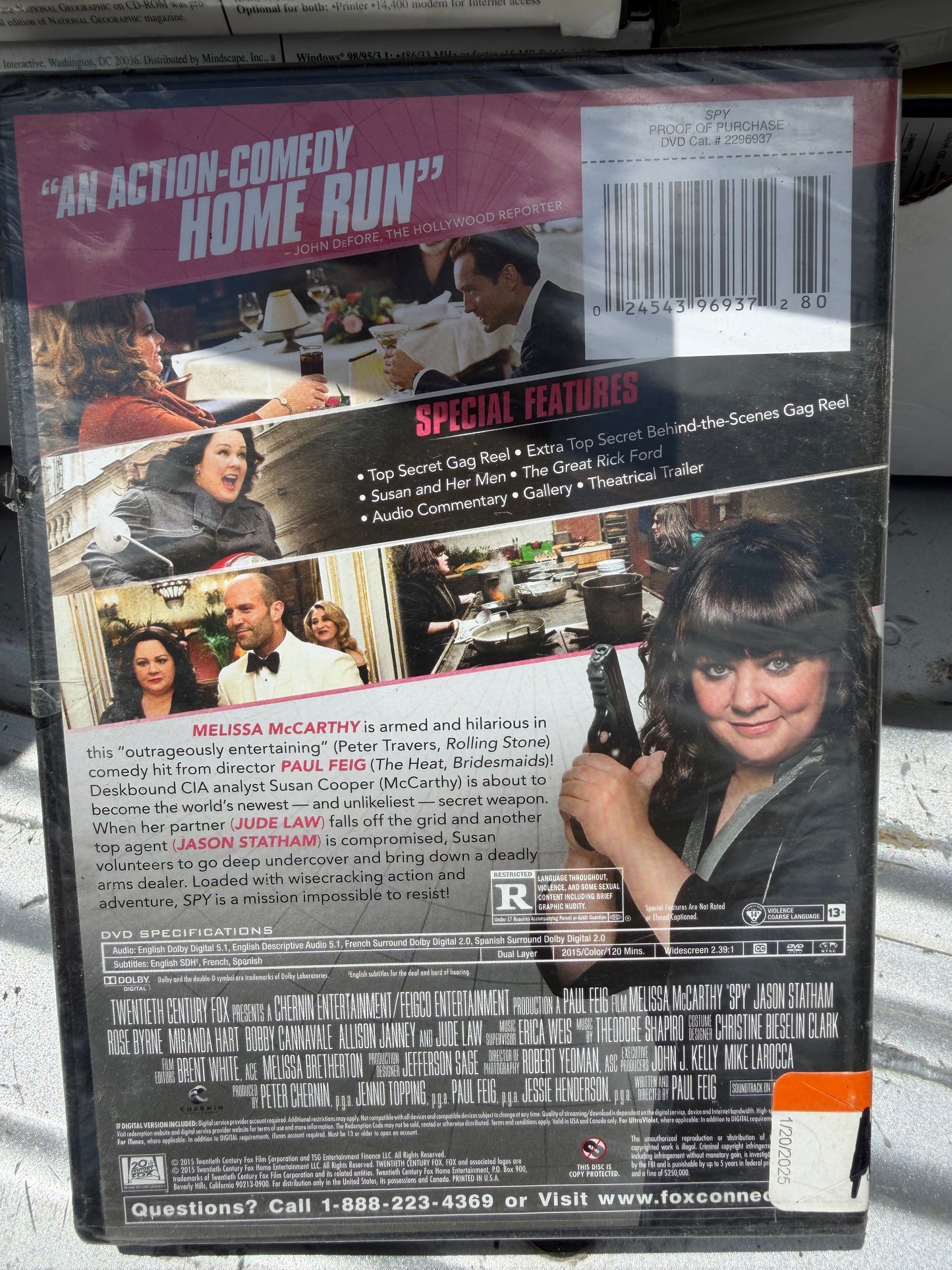 Spy DVD movie with Jason Statham new sealed movie…