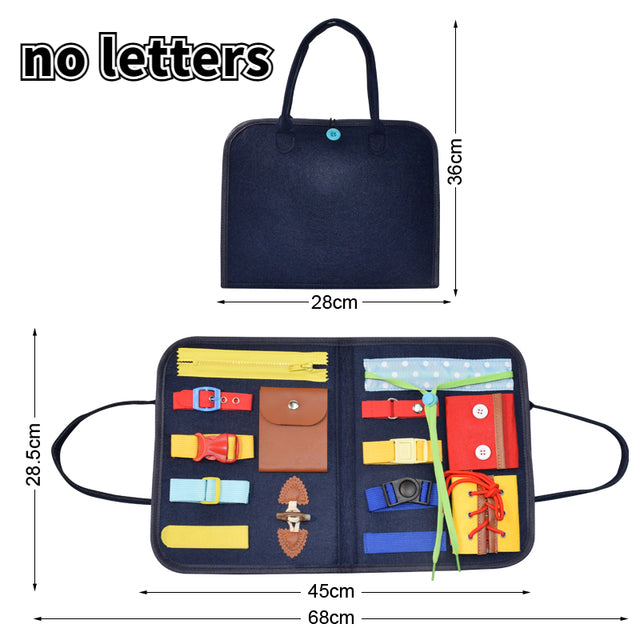 Busy Board Toy Set Toddlers Childrens Activity Learning Kit Educational NEW