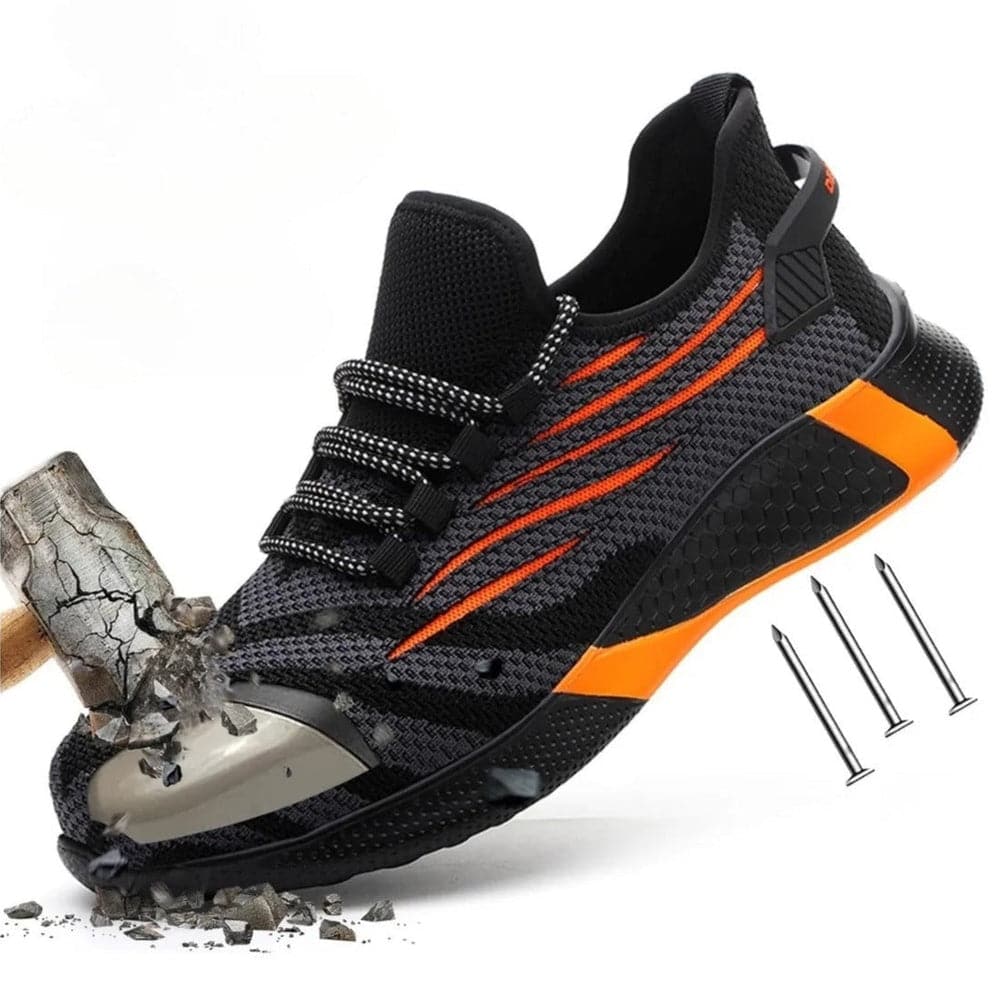 ProteMax Industrial Construction Mens Shoes w/Toe Protection & Puncture Proof Kevlar NEW