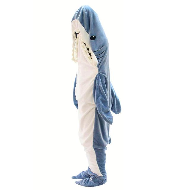 Shark Sleeping Bag Pajamas Soft Flannel Comfortable Warm NEW