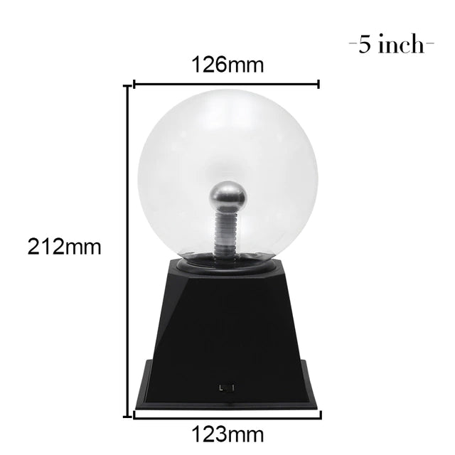 Magic Crystal Plasma Lightning Ball Touch Lamp Globe Currents Enchantment Novelty NEW