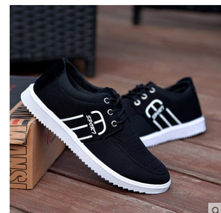Canvas Mens Shoes Trendy Lace Up Casual Breathable Comfortable NEW