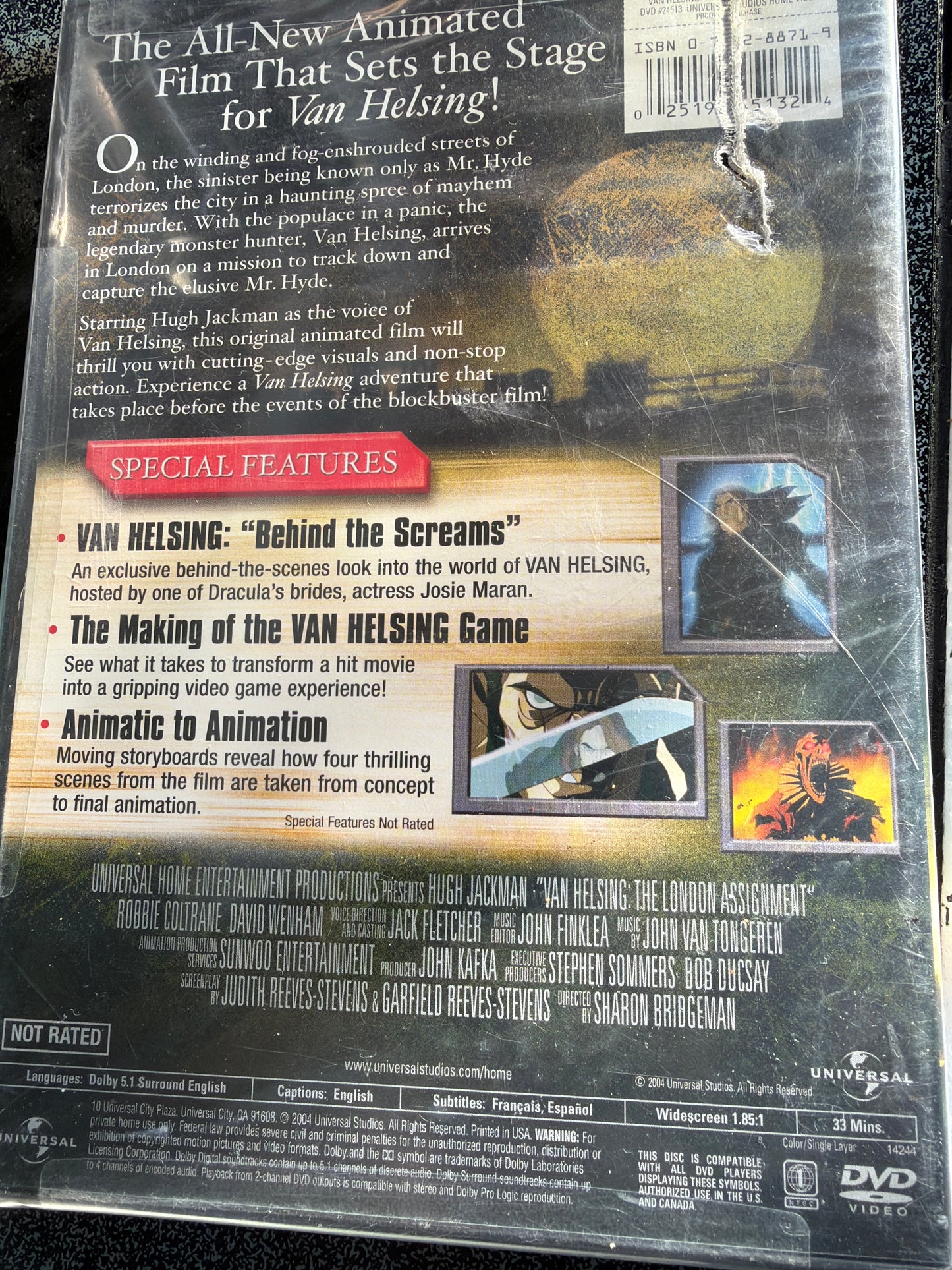 DVD Van Helsing New cartoon series The London Assignment voice of Hugh Jackman … *